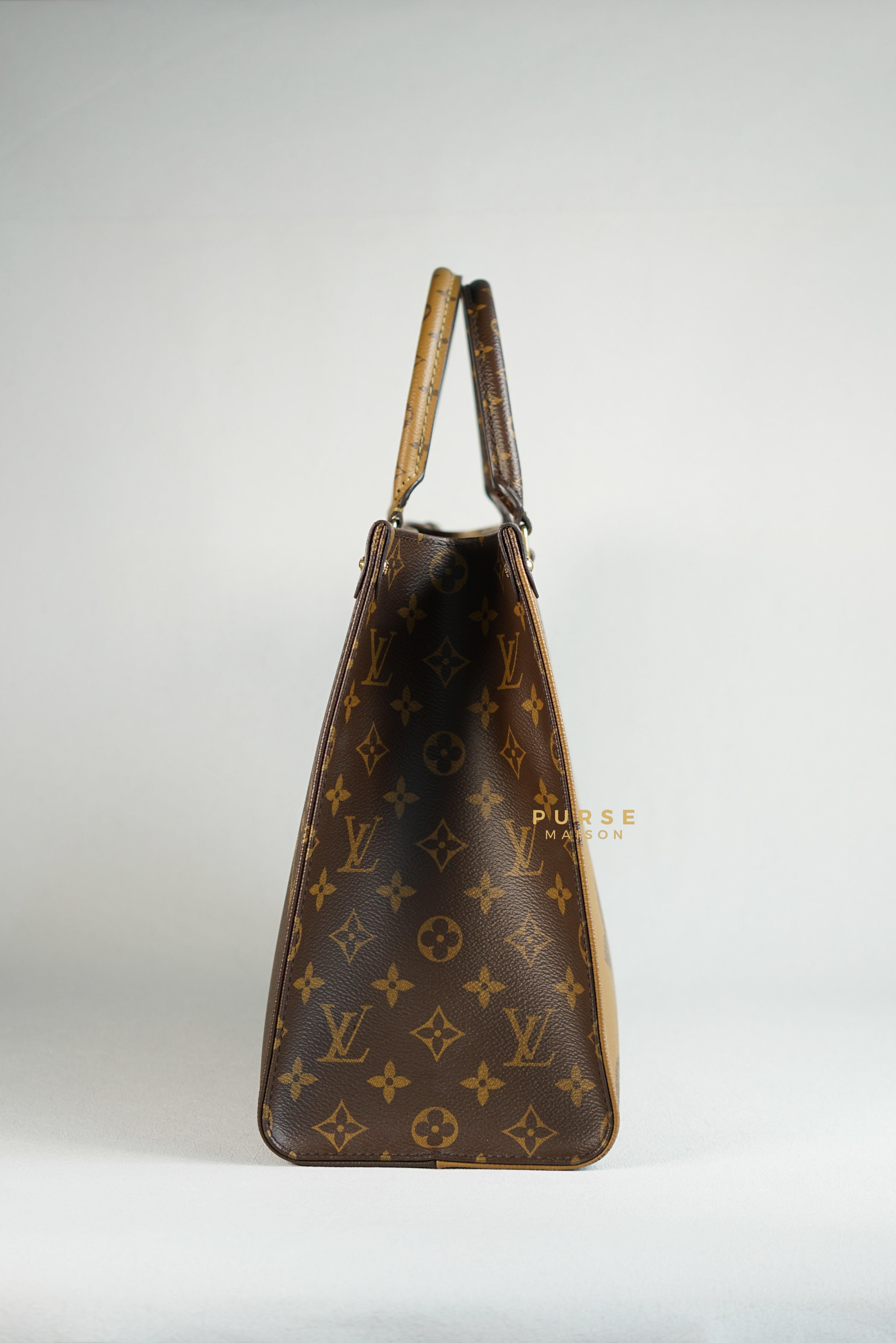 Louis Vuitton OnTheGo (OTG) MM Reverse Monogram Canvas (Microchip) | Purse Maison Luxury Bags Shop