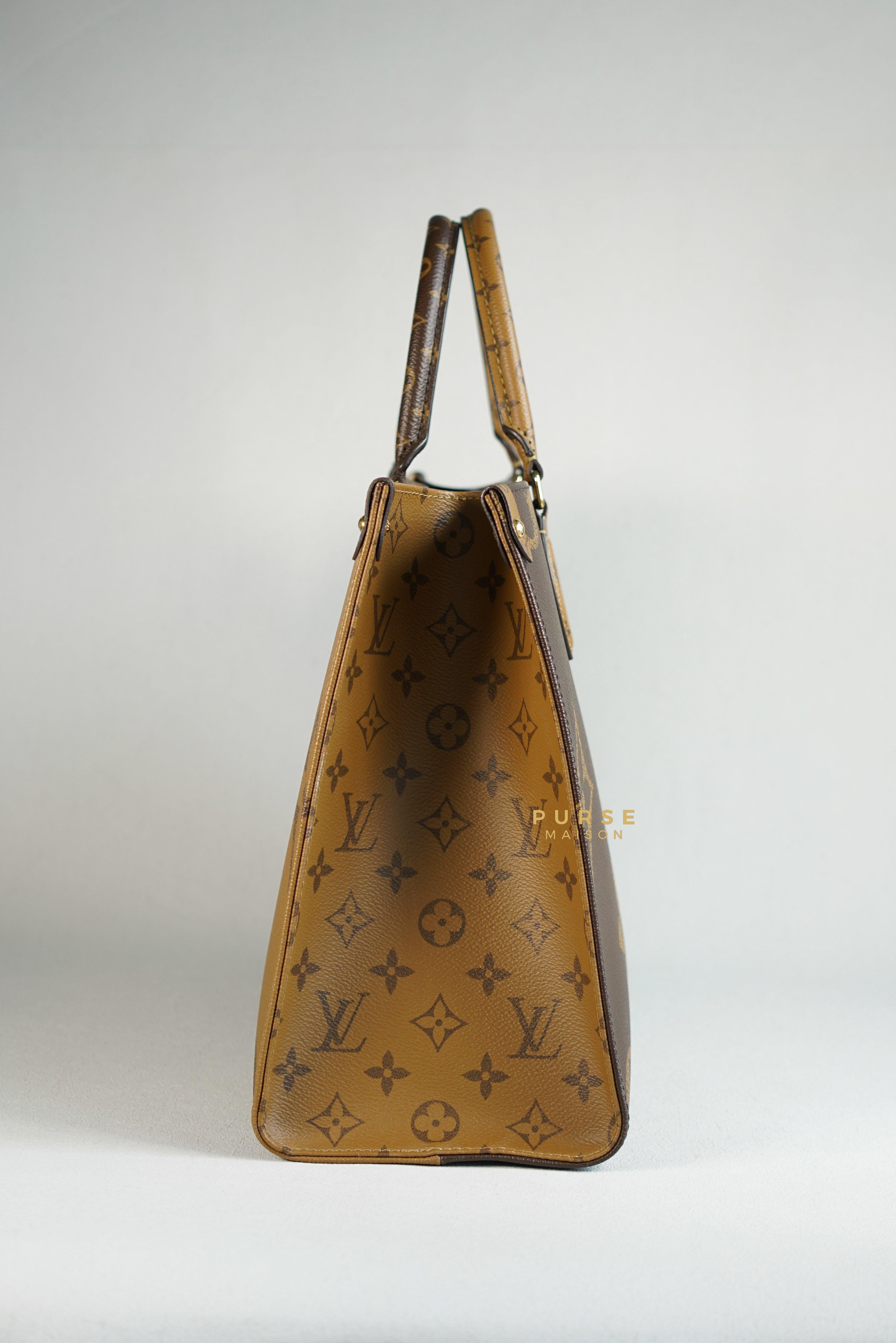Louis Vuitton OnTheGo (OTG) MM Reverse Monogram Canvas (Microchip) | Purse Maison Luxury Bags Shop