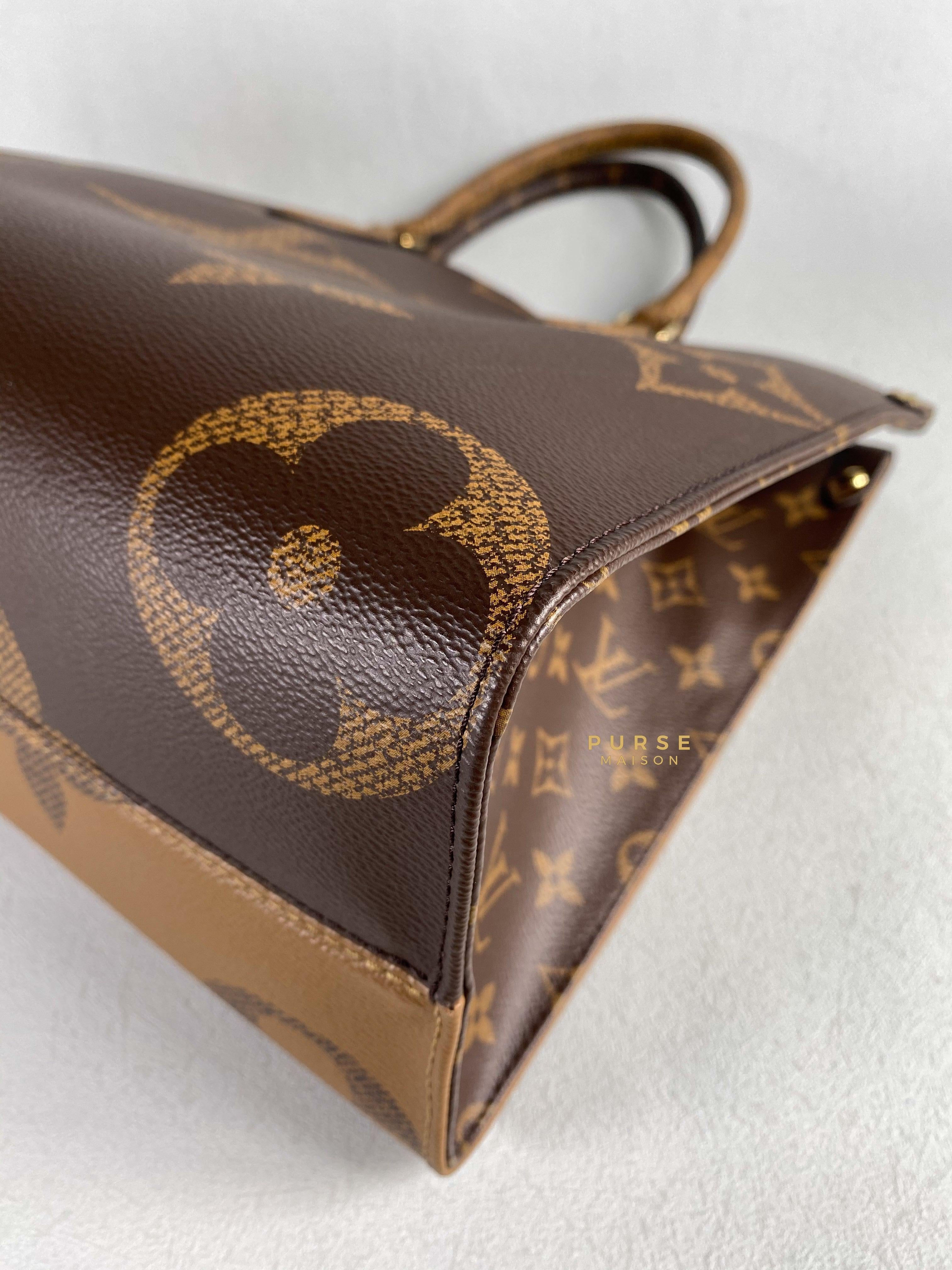 Louis Vuitton OnTheGo (OTG) MM Reverse Monogram Canvas (Microchip) | Purse Maison Luxury Bags Shop