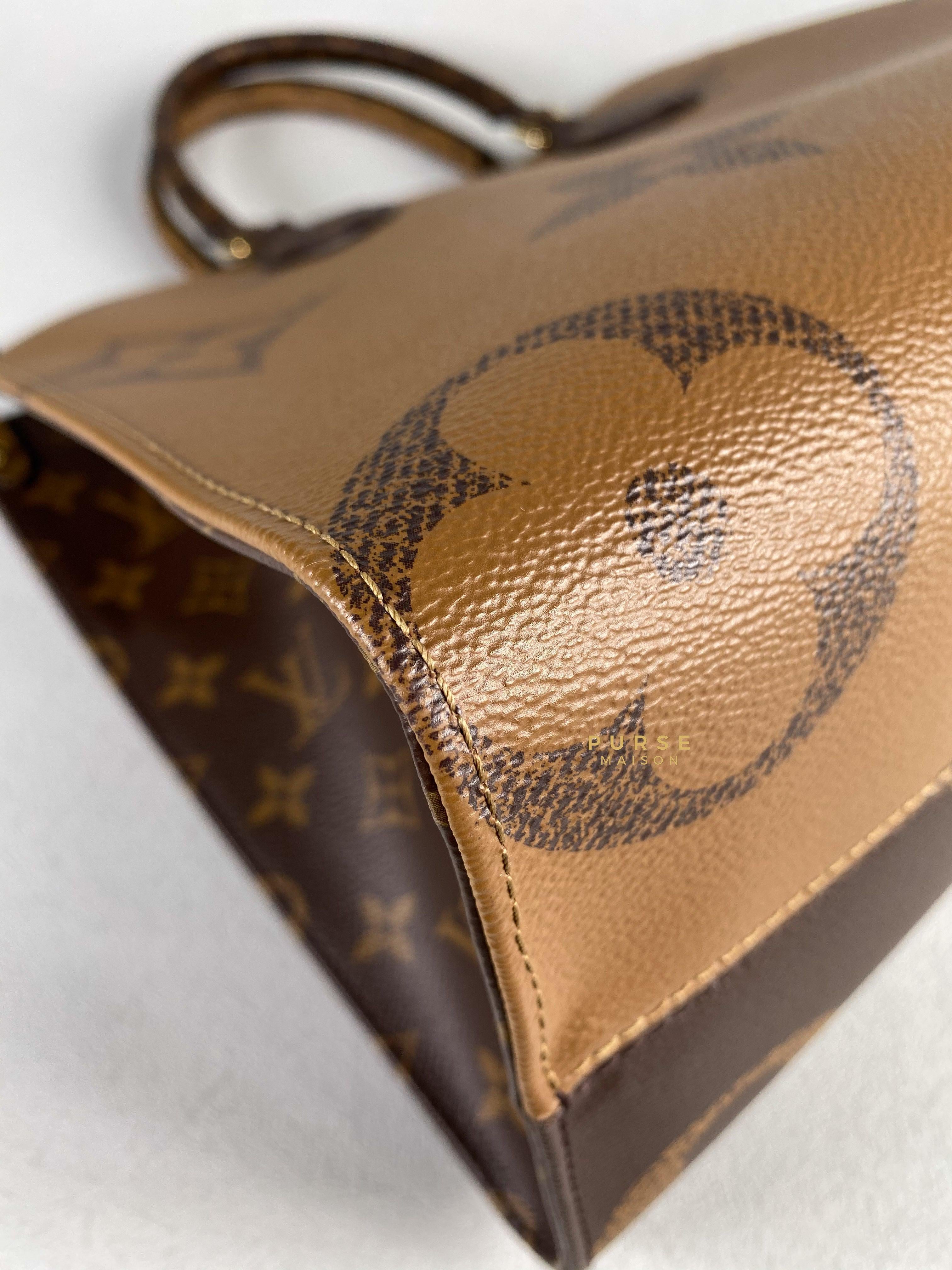 Louis Vuitton OnTheGo (OTG) MM Reverse Monogram Canvas (Microchip) | Purse Maison Luxury Bags Shop
