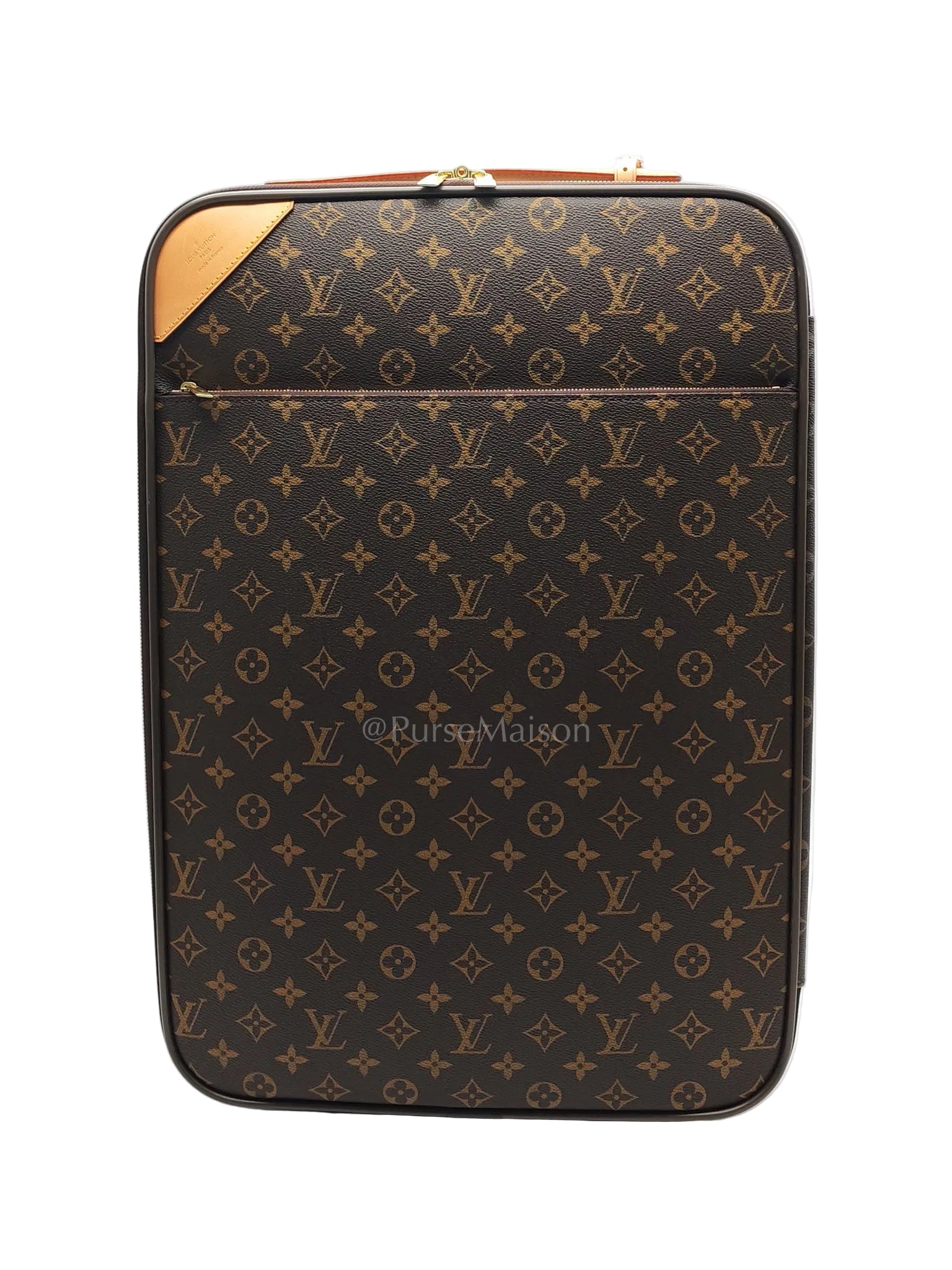 Pegase 55 in Monogram Canvas Rolling Suitcase/ Luggage with VJC Heat Stamp | Purse Maison Luxury Bags Shop