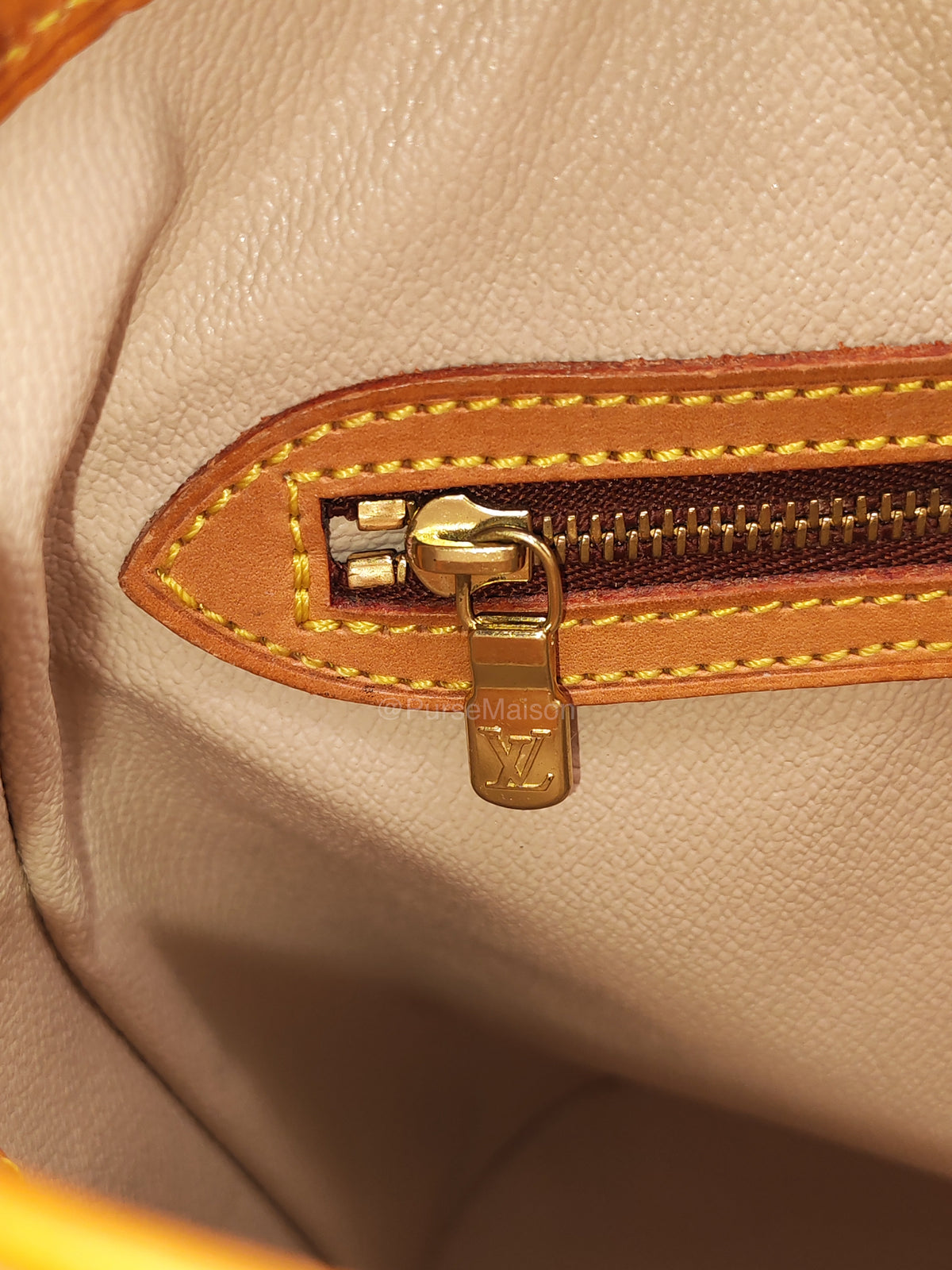 Louis Vuitton Petit Bucket Bag PM in Monogram Canvas and Gold Hardware (Datecode: VI0959) | Purse Maison Luxury Bags Shop