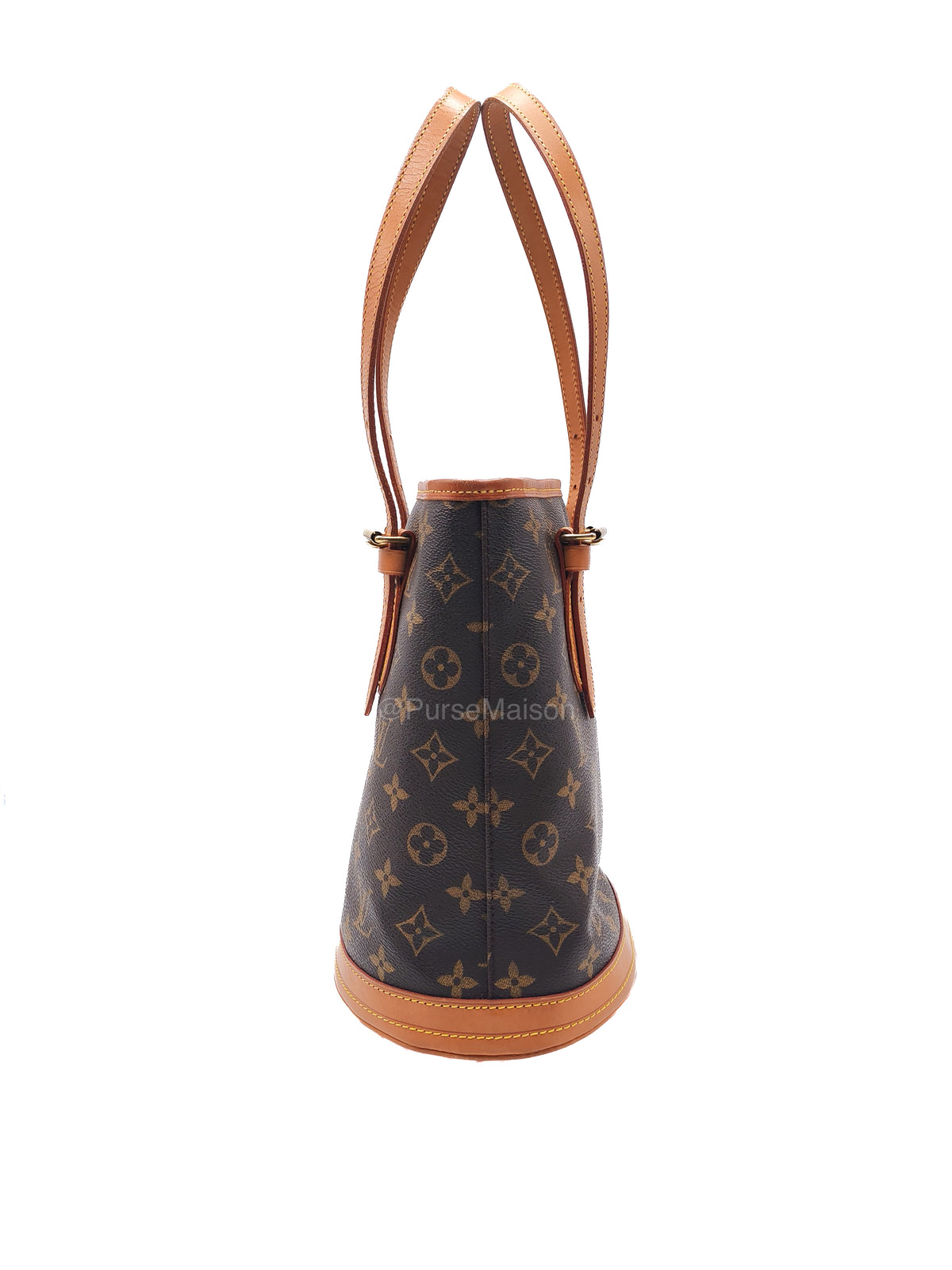 Louis Vuitton Petit Bucket Bag PM in Monogram Canvas and Gold Hardware (Datecode: VI0959) | Purse Maison Luxury Bags Shop
