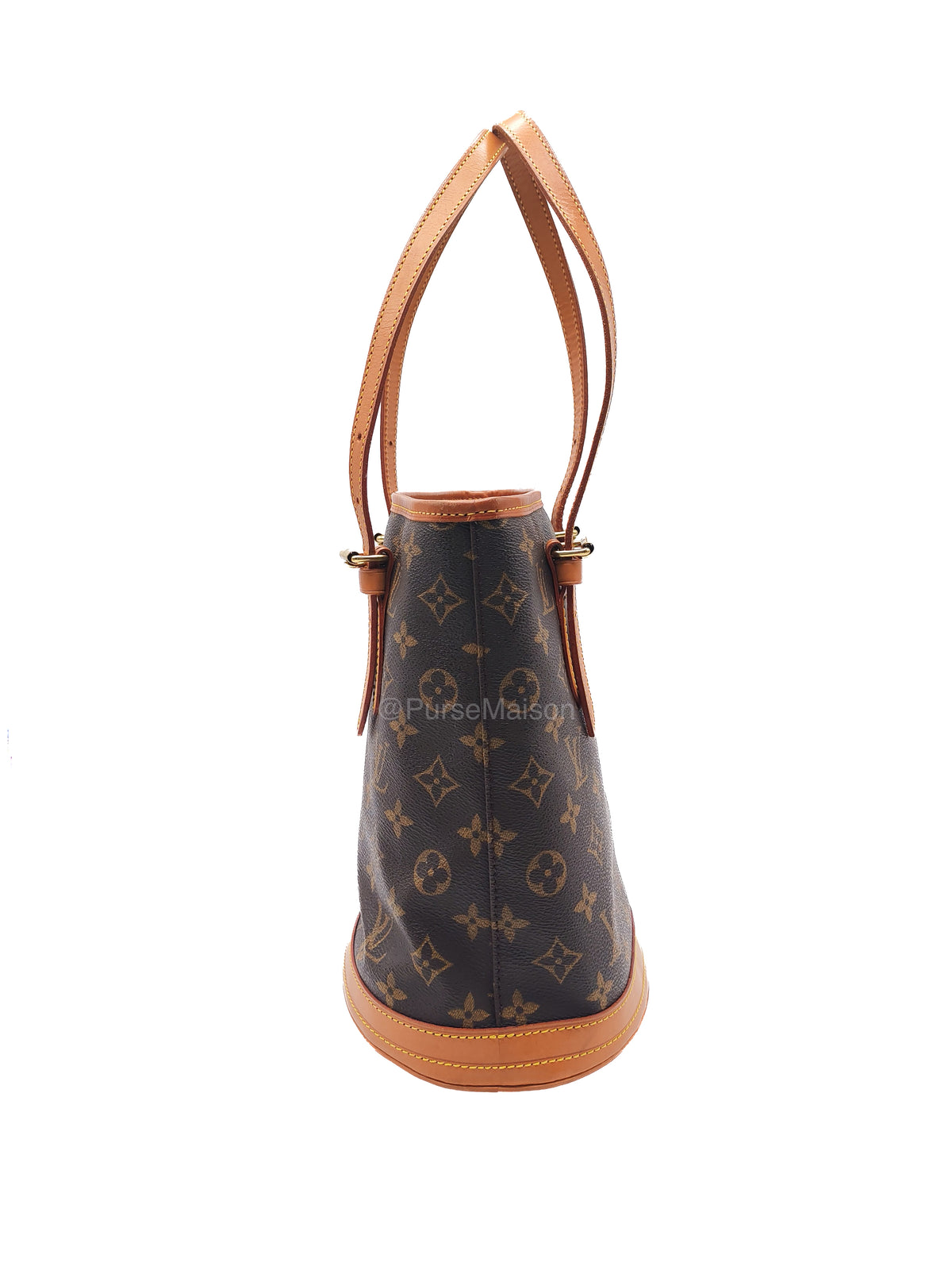 Louis Vuitton Petit Bucket Bag PM in Monogram Canvas and Gold Hardware (Datecode: VI0959) | Purse Maison Luxury Bags Shop