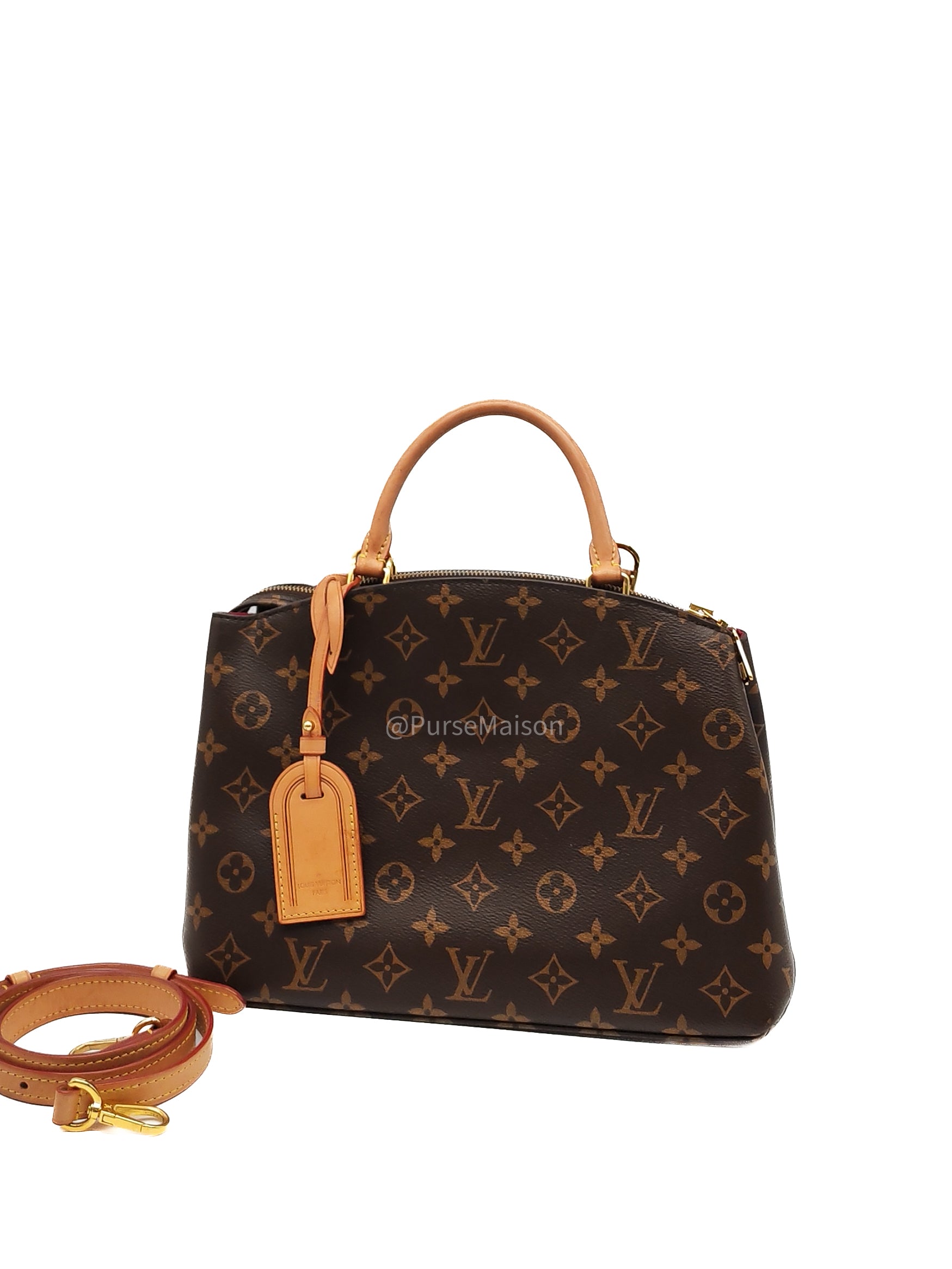 Louis Vuitton Petit Palais in Monogram Canvas and Gold Hardware Microchip | Purse Maison Luxury Bags Shop