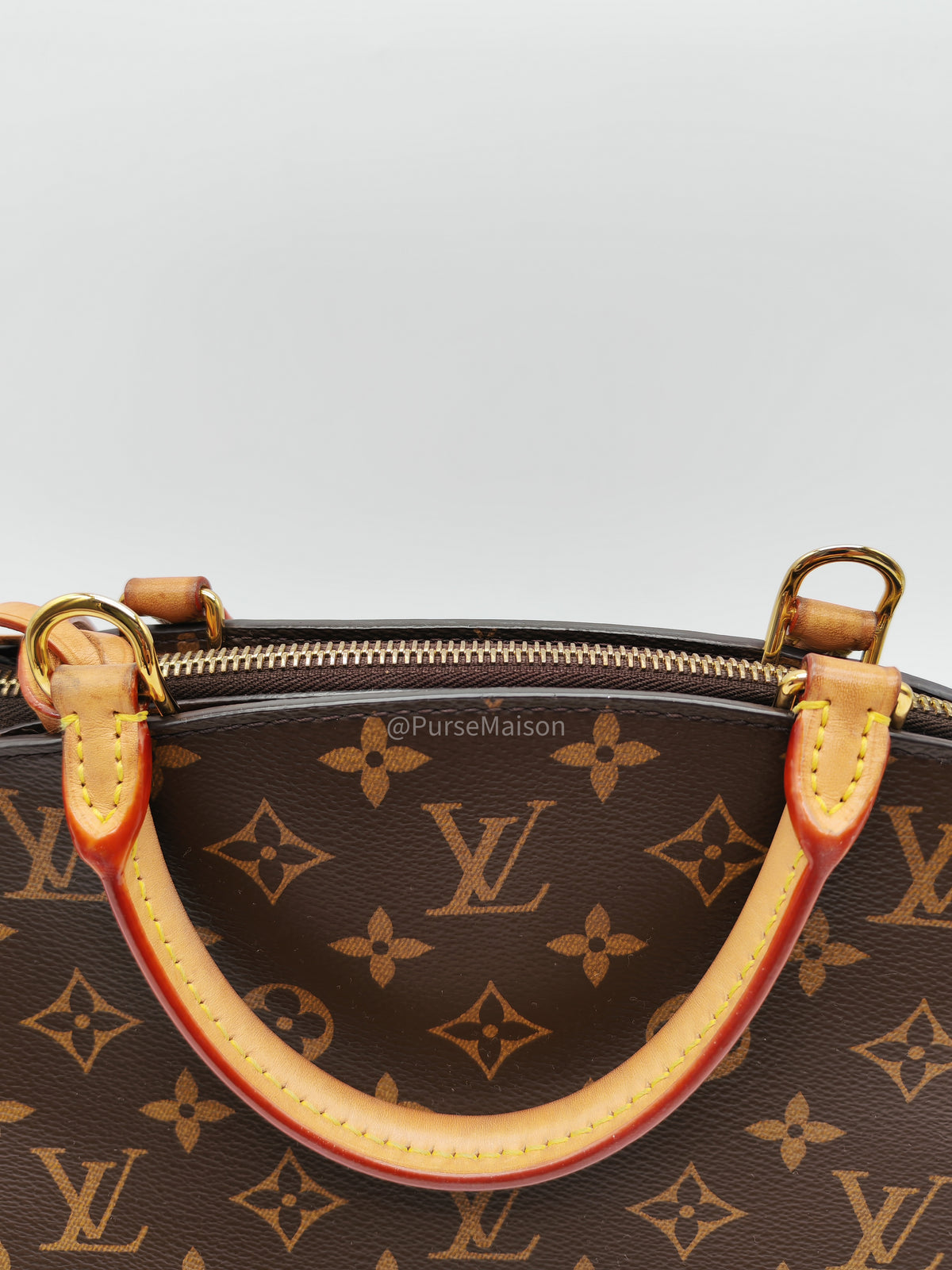 Louis Vuitton Petit Palais in Monogram Canvas and Gold Hardware Microchip | Purse Maison Luxury Bags Shop
