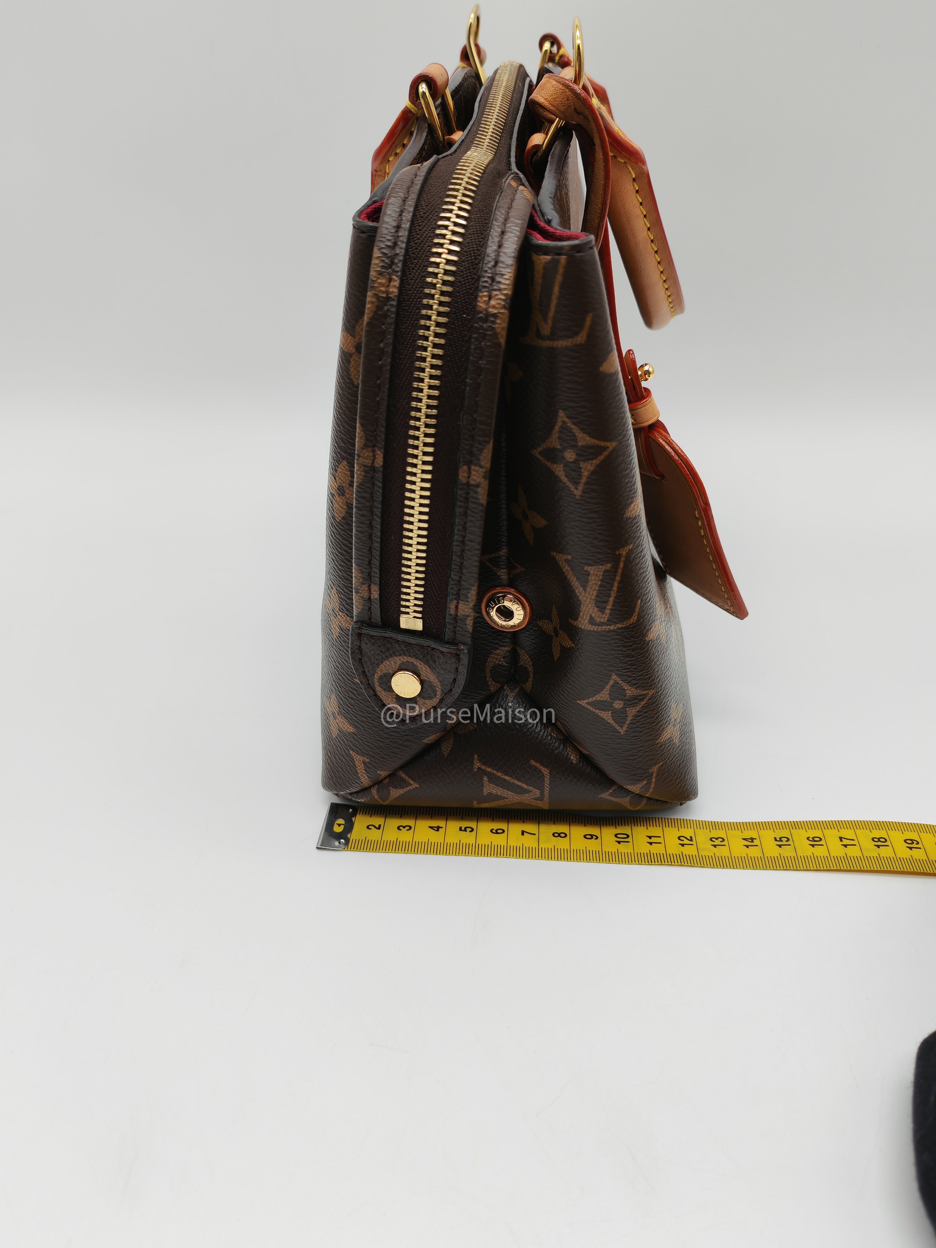 Louis Vuitton Petit Palais in Monogram Canvas and Gold Hardware Microchip | Purse Maison Luxury Bags Shop