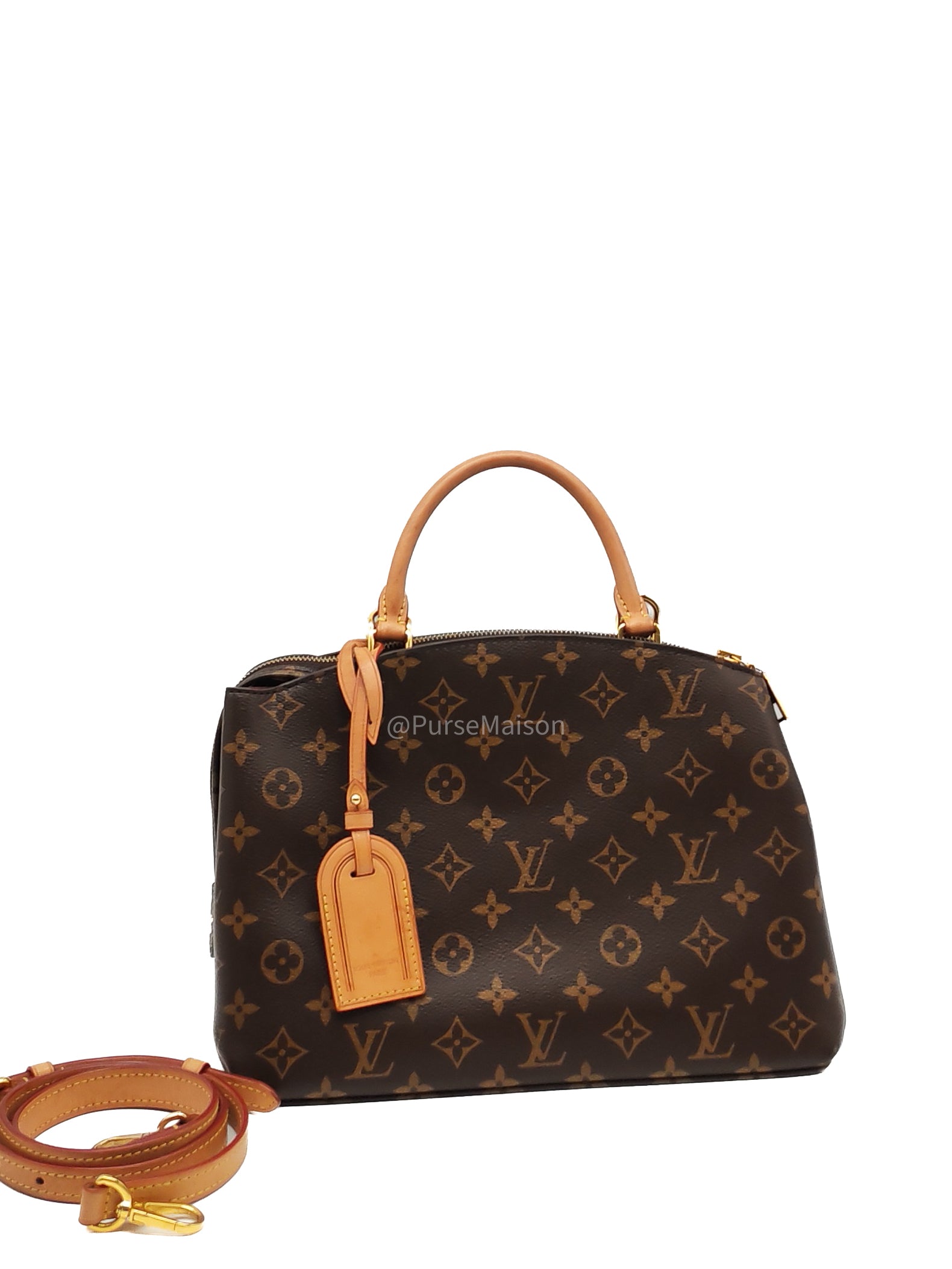 Louis Vuitton Petit Palais in Monogram Canvas and Gold Hardware Microchip | Purse Maison Luxury Bags Shop
