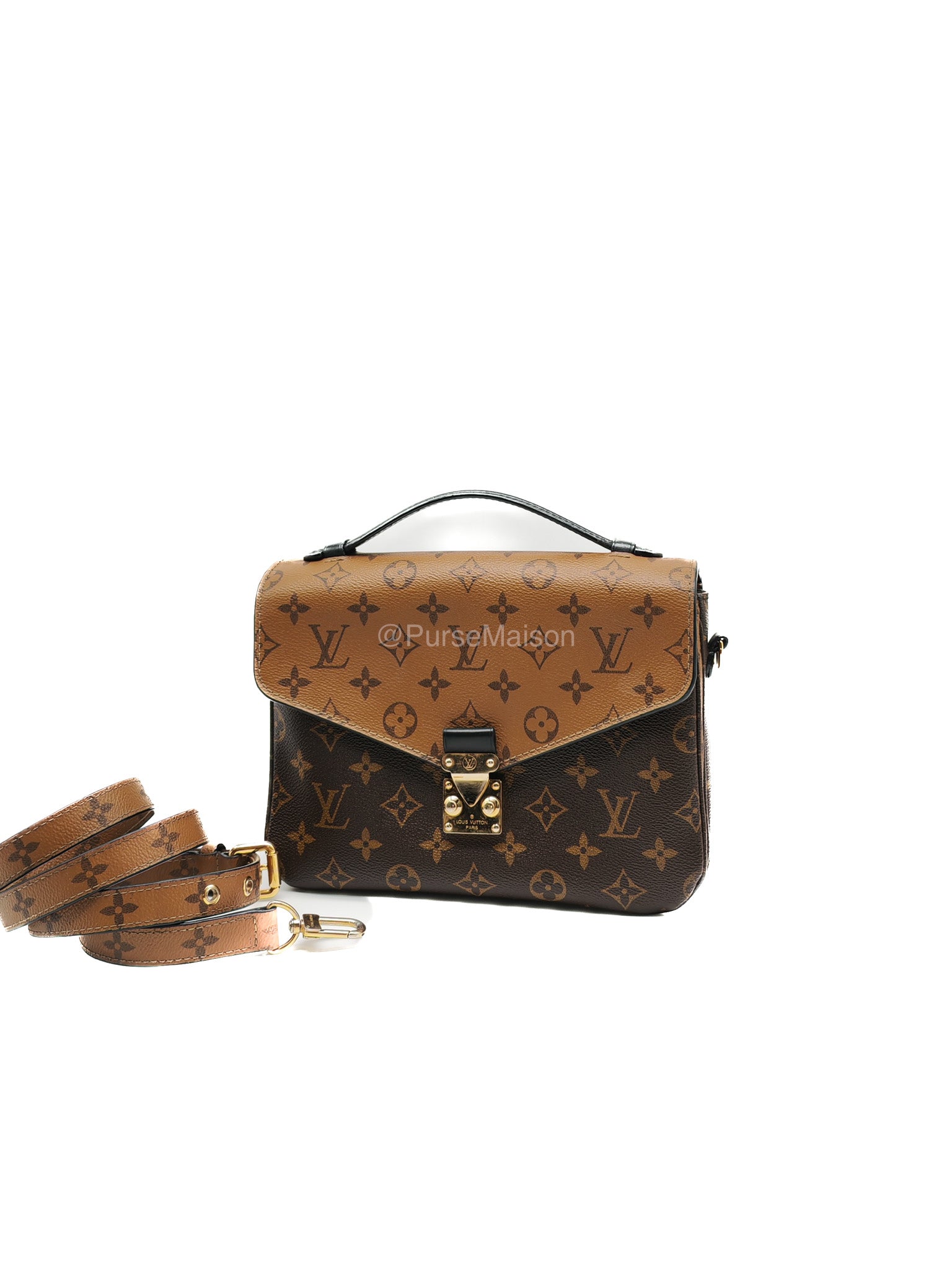 Louis Vuitton Pochette Metis in Monogram Reverse Canvas (Date Code: DR2117) | Purse Maison Luxury Bags Shop