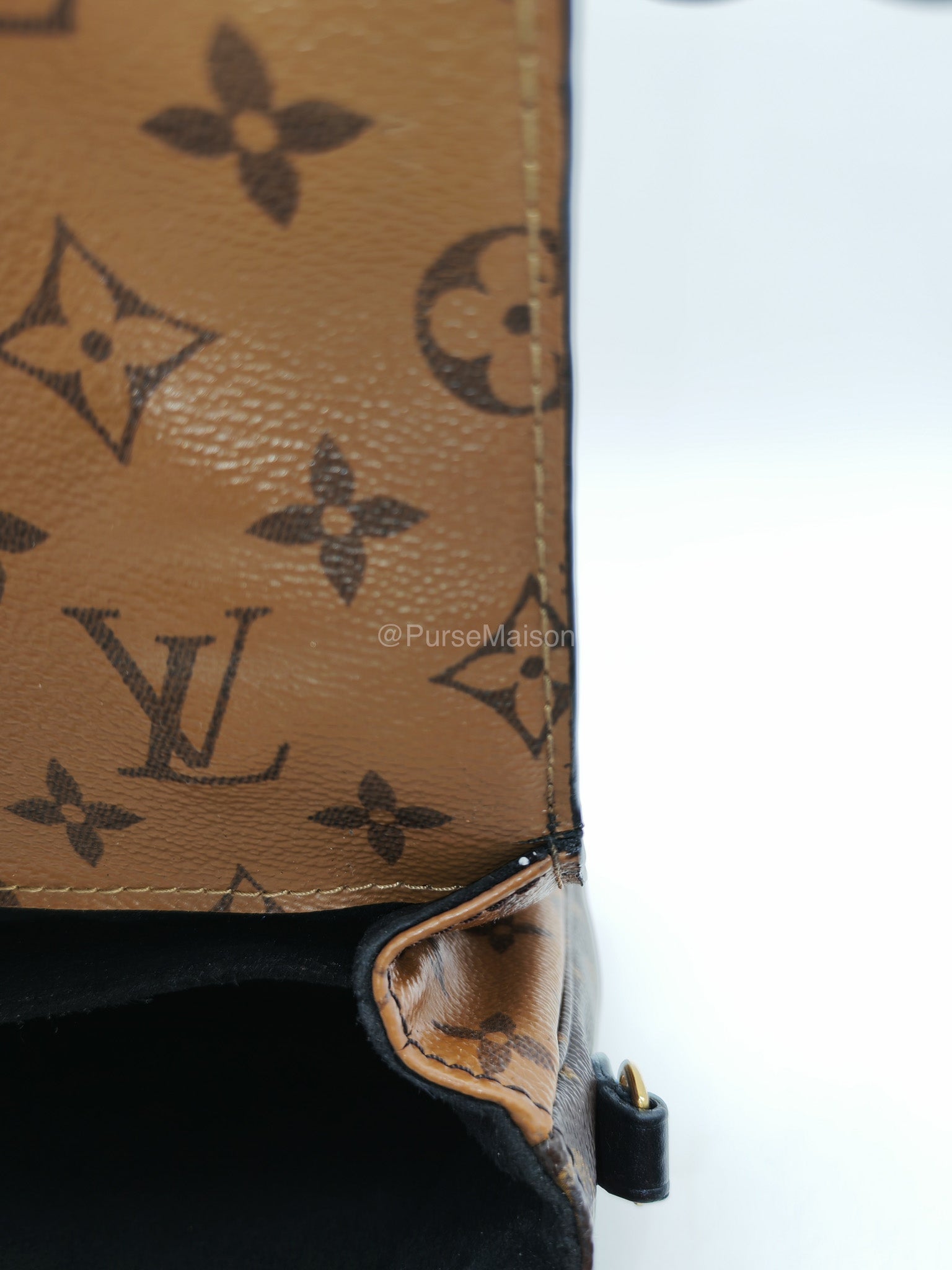 Louis Vuitton Pochette Metis in Monogram Reverse Canvas (Date Code: DR2117) | Purse Maison Luxury Bags Shop