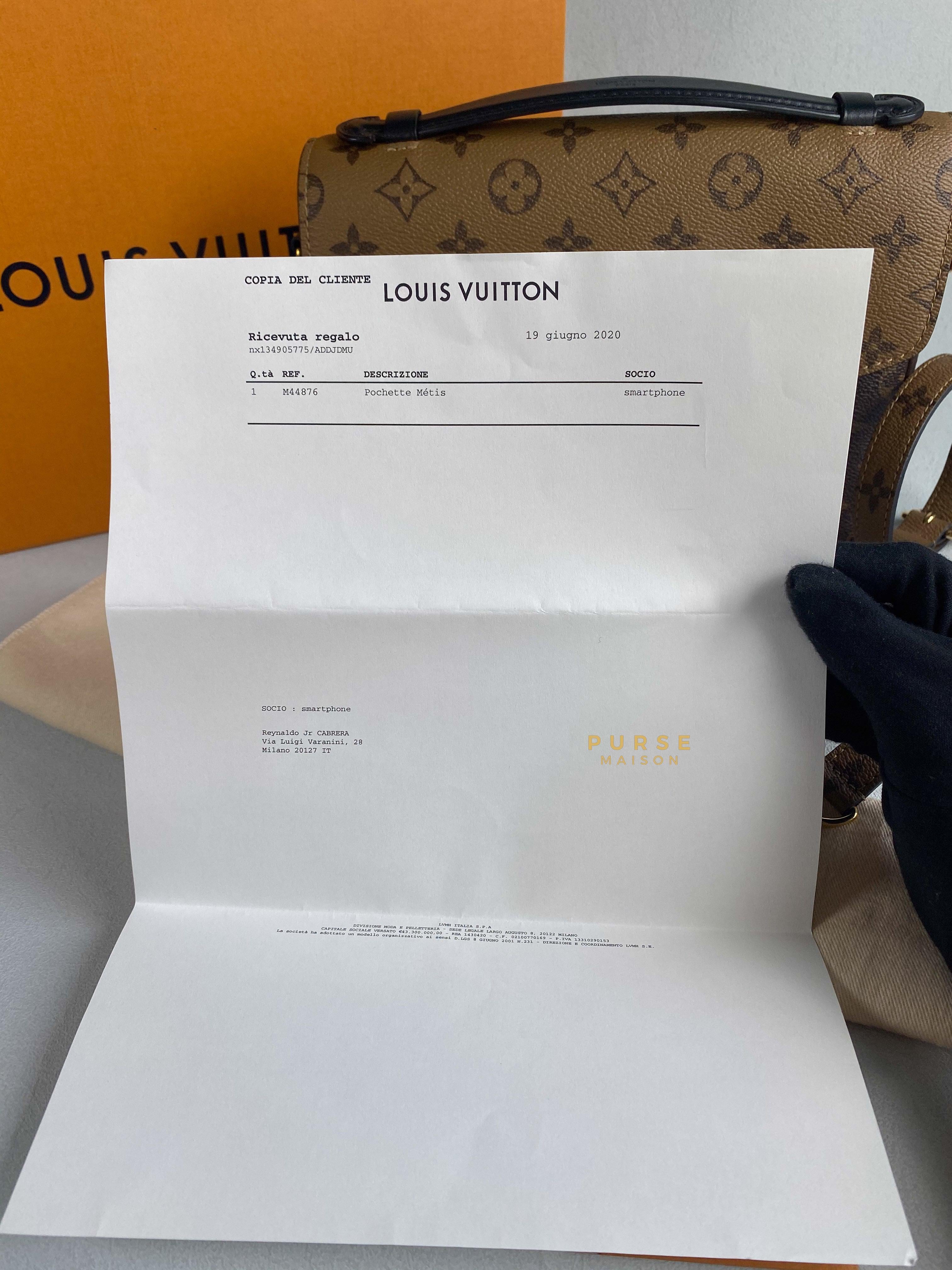 Louis Vuitton Pochette Metis in Reverse Monogram (Date code: SR2240) | Purse Maison Luxury Bags Shop