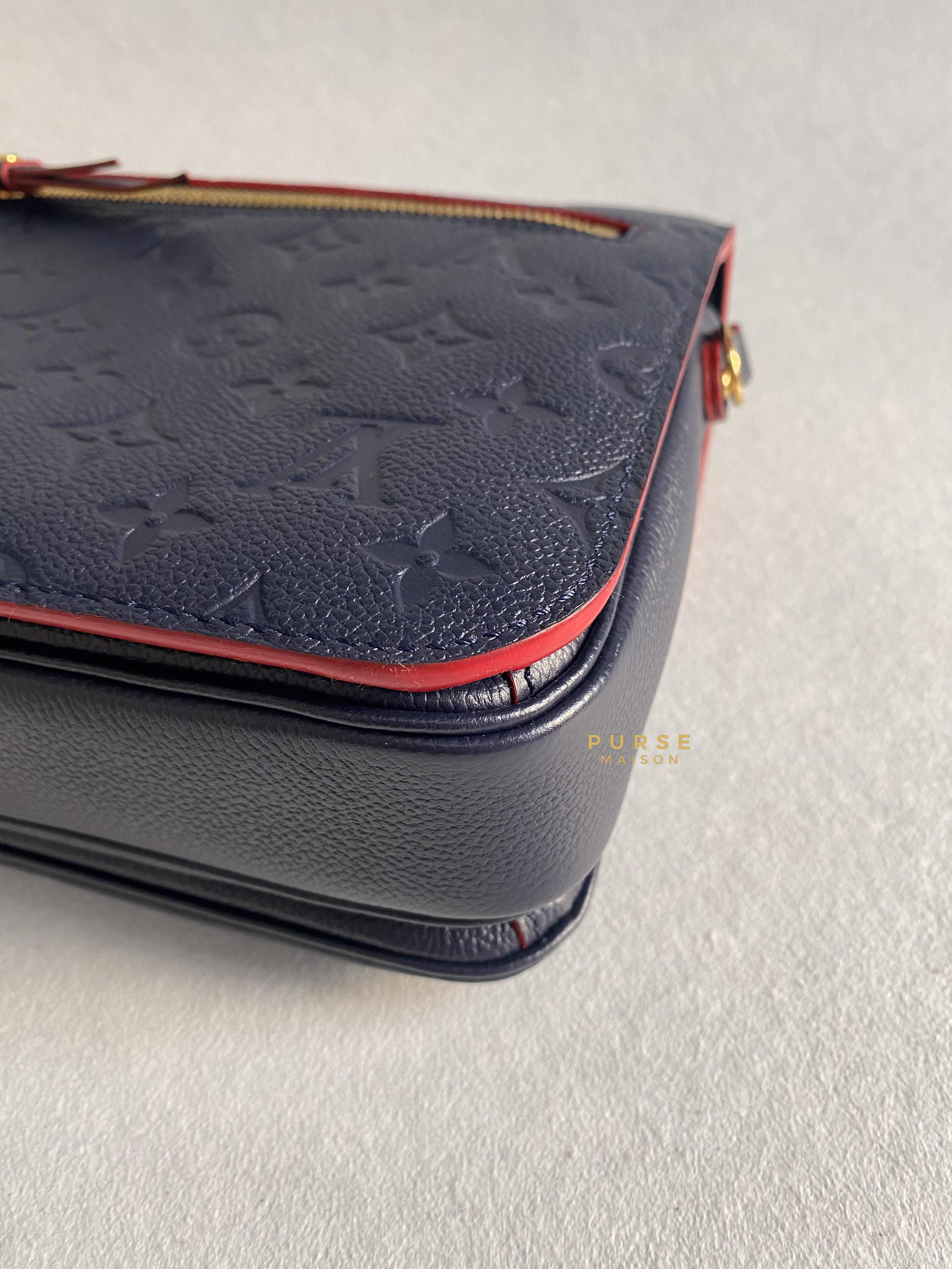 Louis Vuitton Pochette Metis Marine Rouge Monogram Empreinte Leather (Date code: AR1149) | Purse Maison Luxury Bags Shop