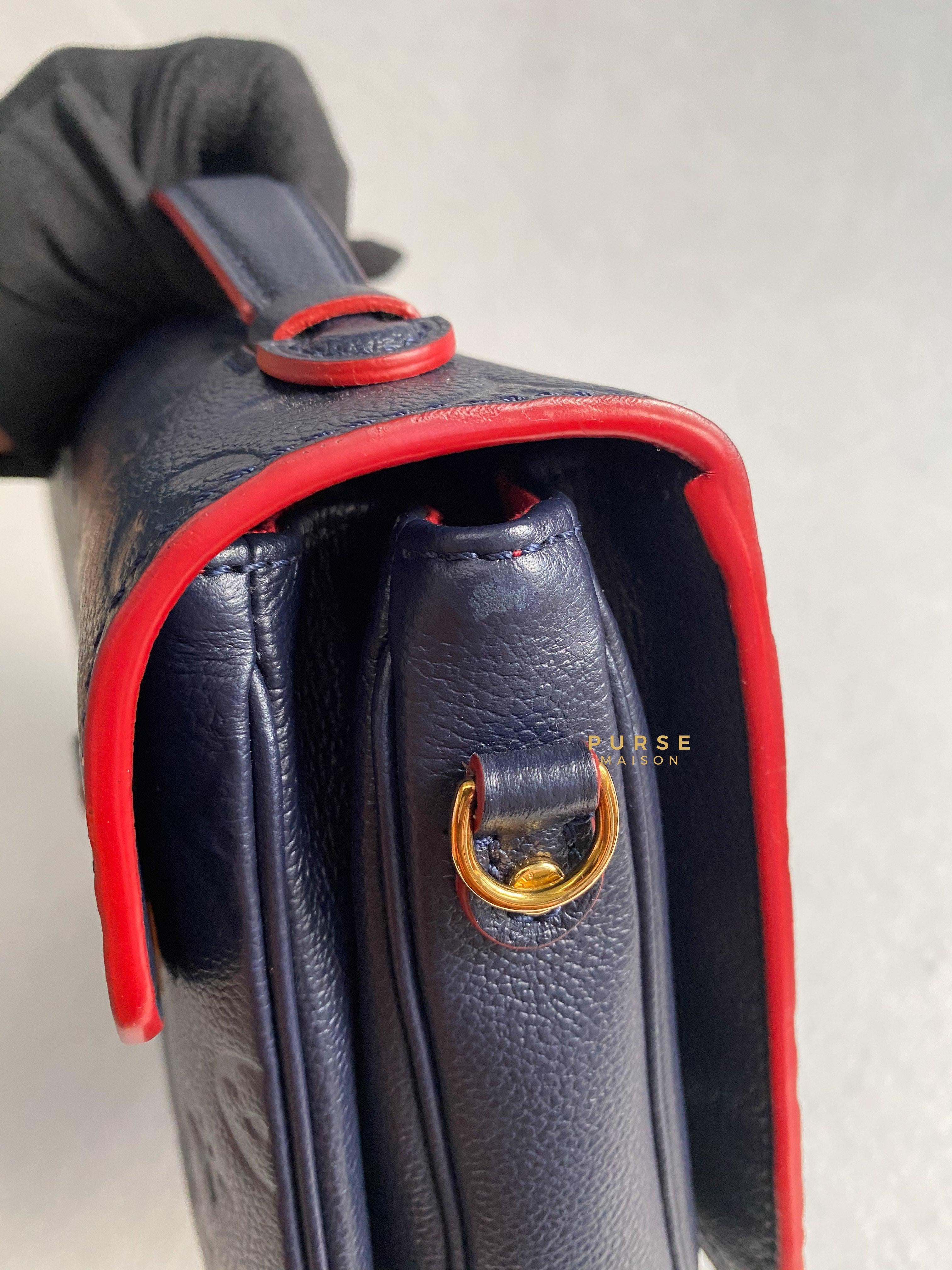 Louis Vuitton Pochette Metis Marine Rouge Monogram Empreinte Leather (Date code: AR1149) | Purse Maison Luxury Bags Shop