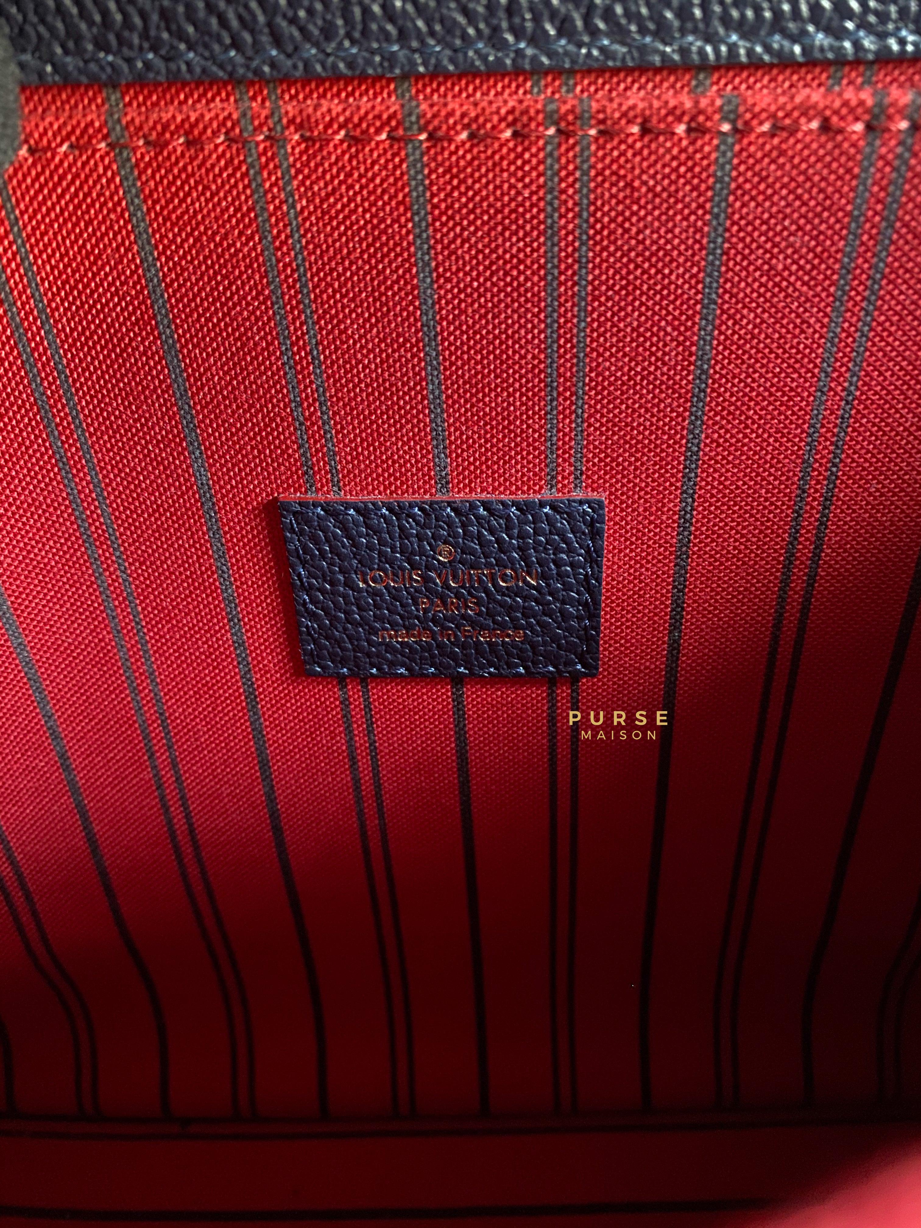 Louis Vuitton Pochette Metis Marine Rouge Monogram Empreinte Leather (Date code: AR1149) | Purse Maison Luxury Bags Shop