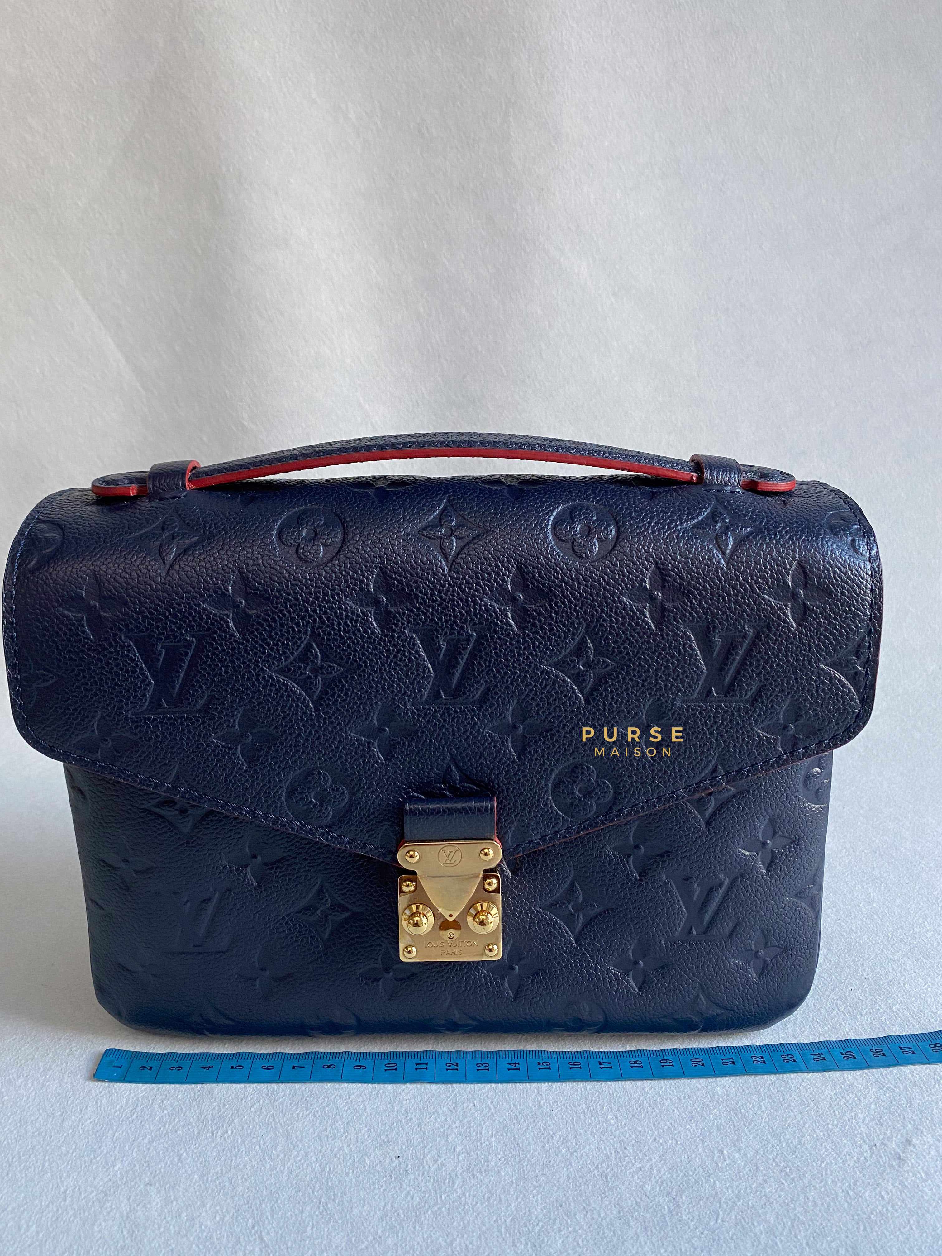 Louis Vuitton Pochette Metis Marine Rouge Monogram Empreinte Leather (Date code: AR1149) | Purse Maison Luxury Bags Shop