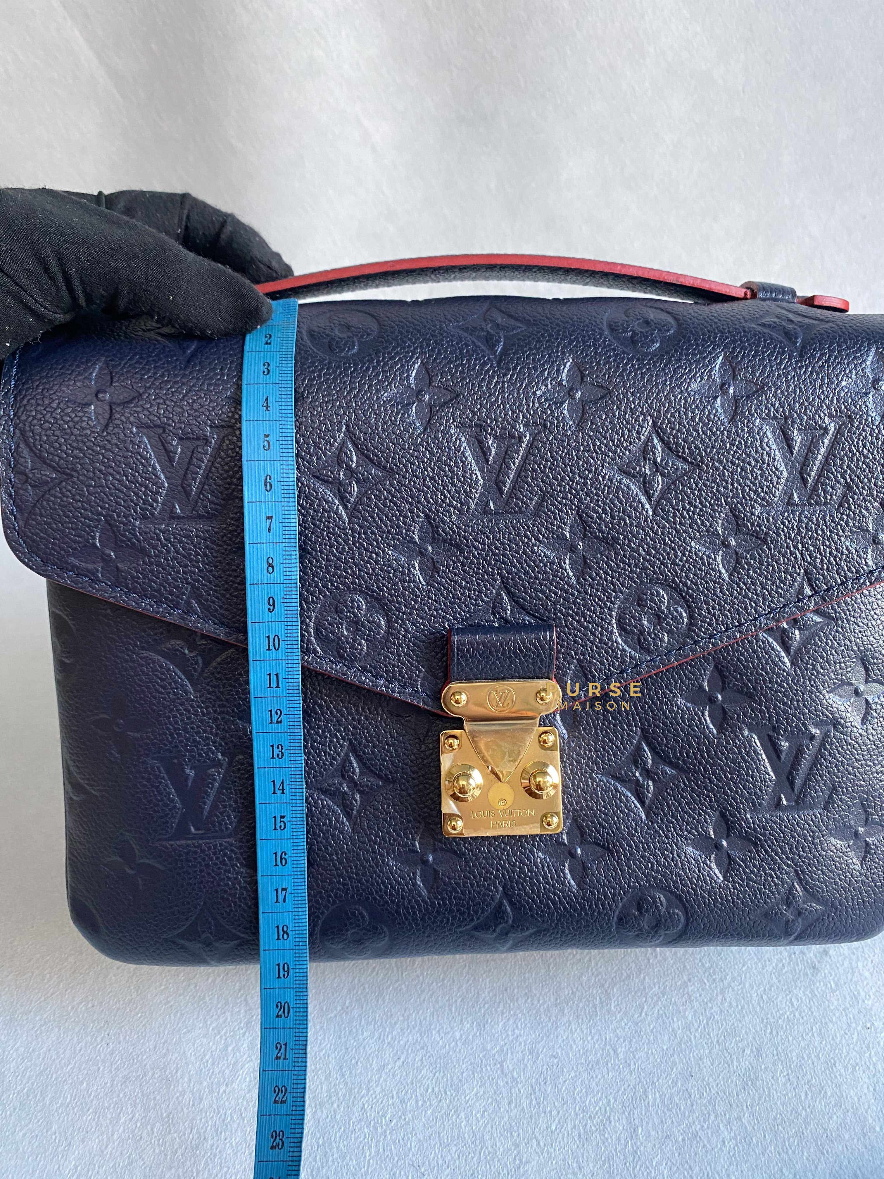 Louis Vuitton Pochette Metis Marine Rouge Monogram Empreinte Leather (Date code: AR1149) | Purse Maison Luxury Bags Shop