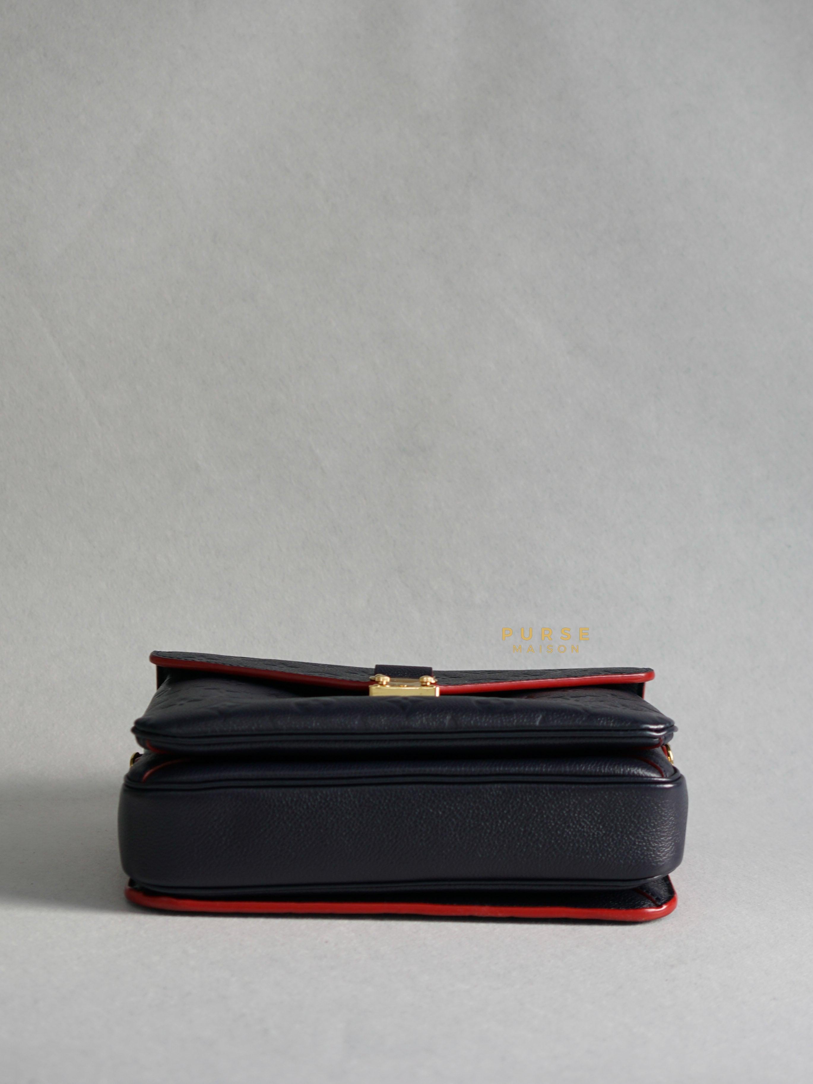Louis Vuitton Pochette Metis Marine Rouge Monogram Empreinte Leather (Date code: AR1149) | Purse Maison Luxury Bags Shop