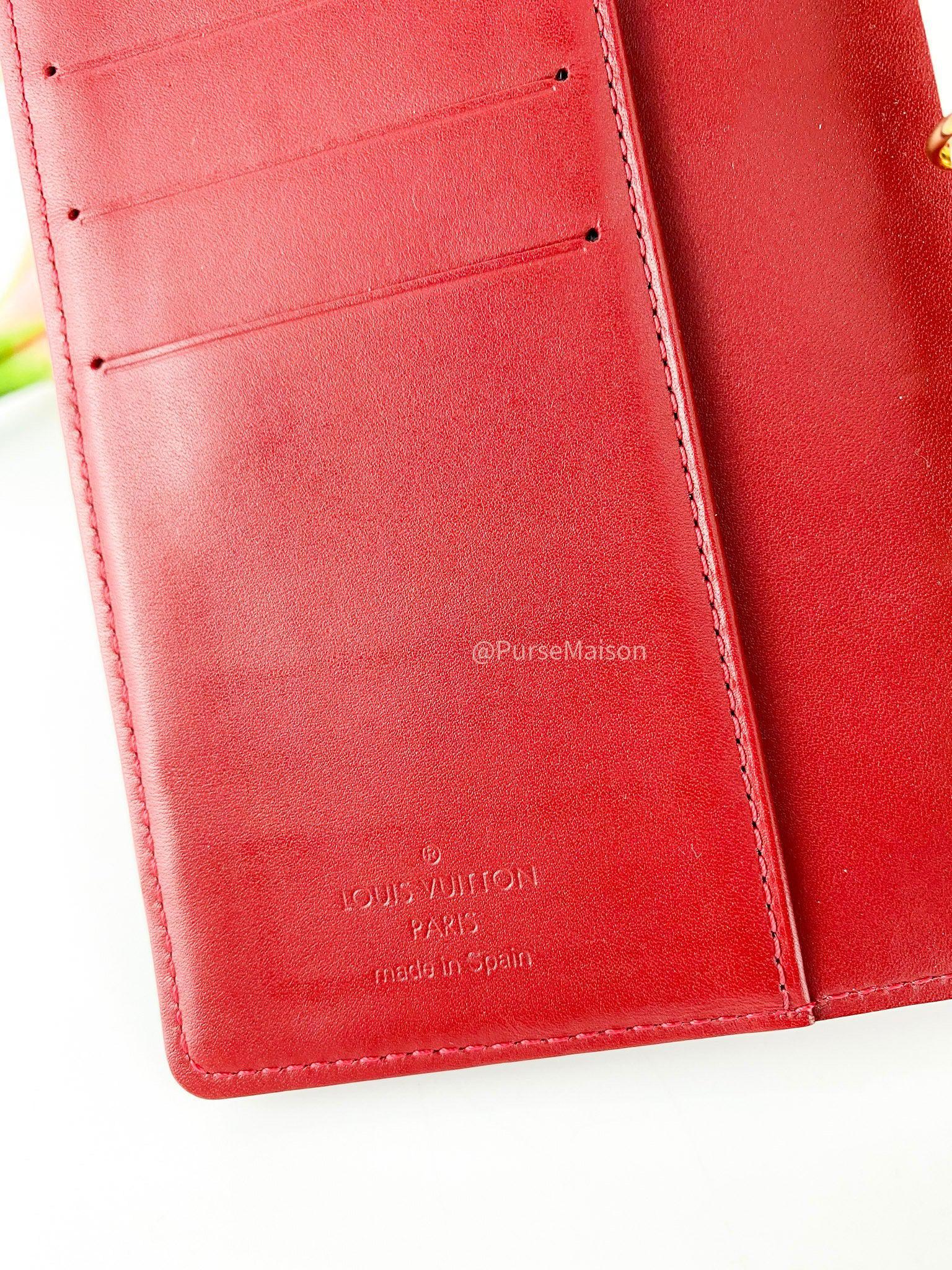 Louis Vuitton Pomme D' Amour Agenda PM Red Patent Leather