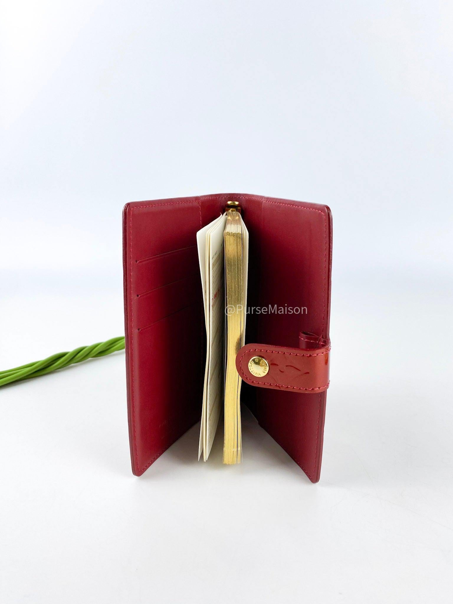 Louis Vuitton Pomme D' Amour Agenda PM Red Patent Leather