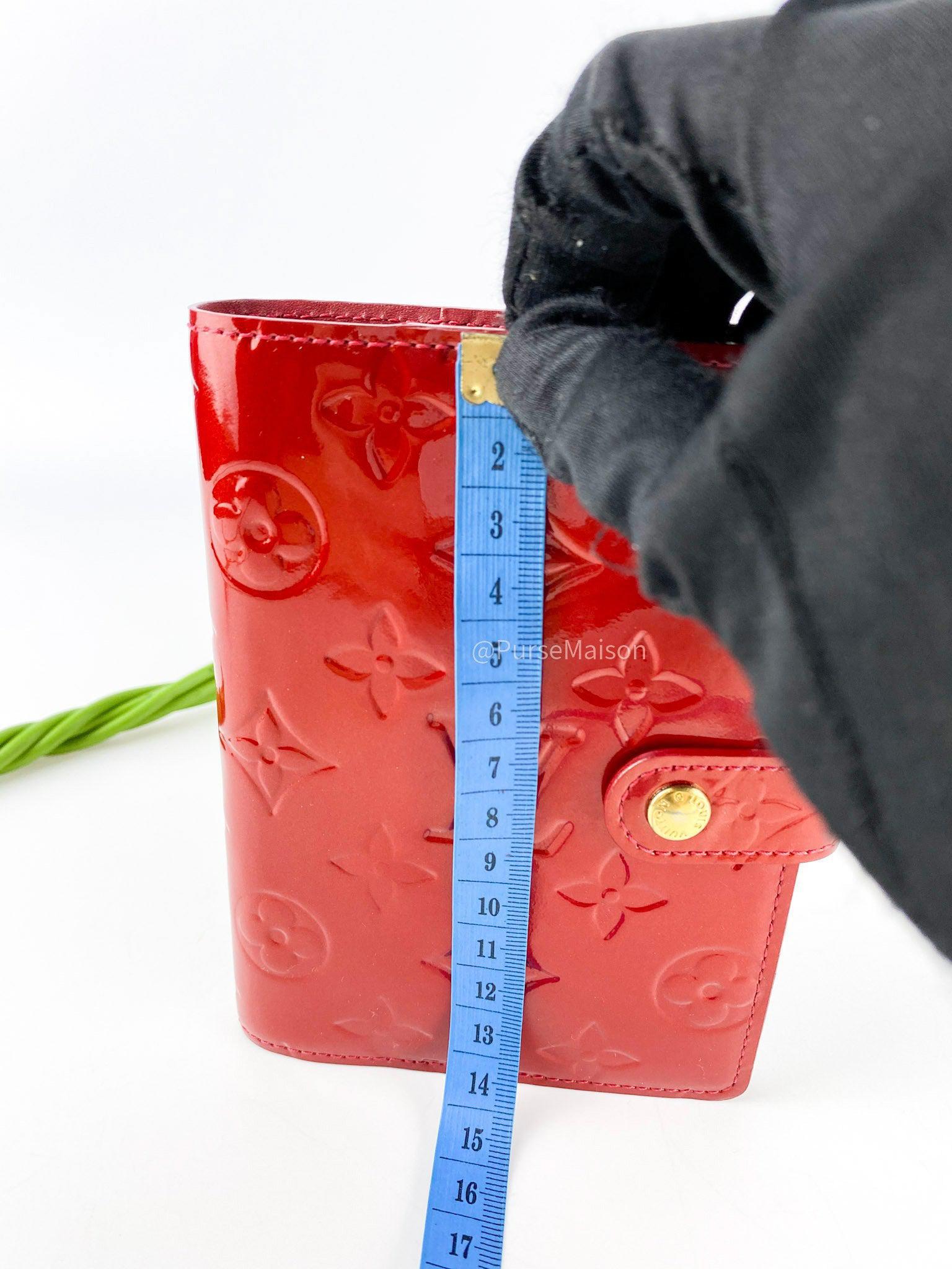 Louis Vuitton Pomme D' Amour Agenda PM Red Patent Leather