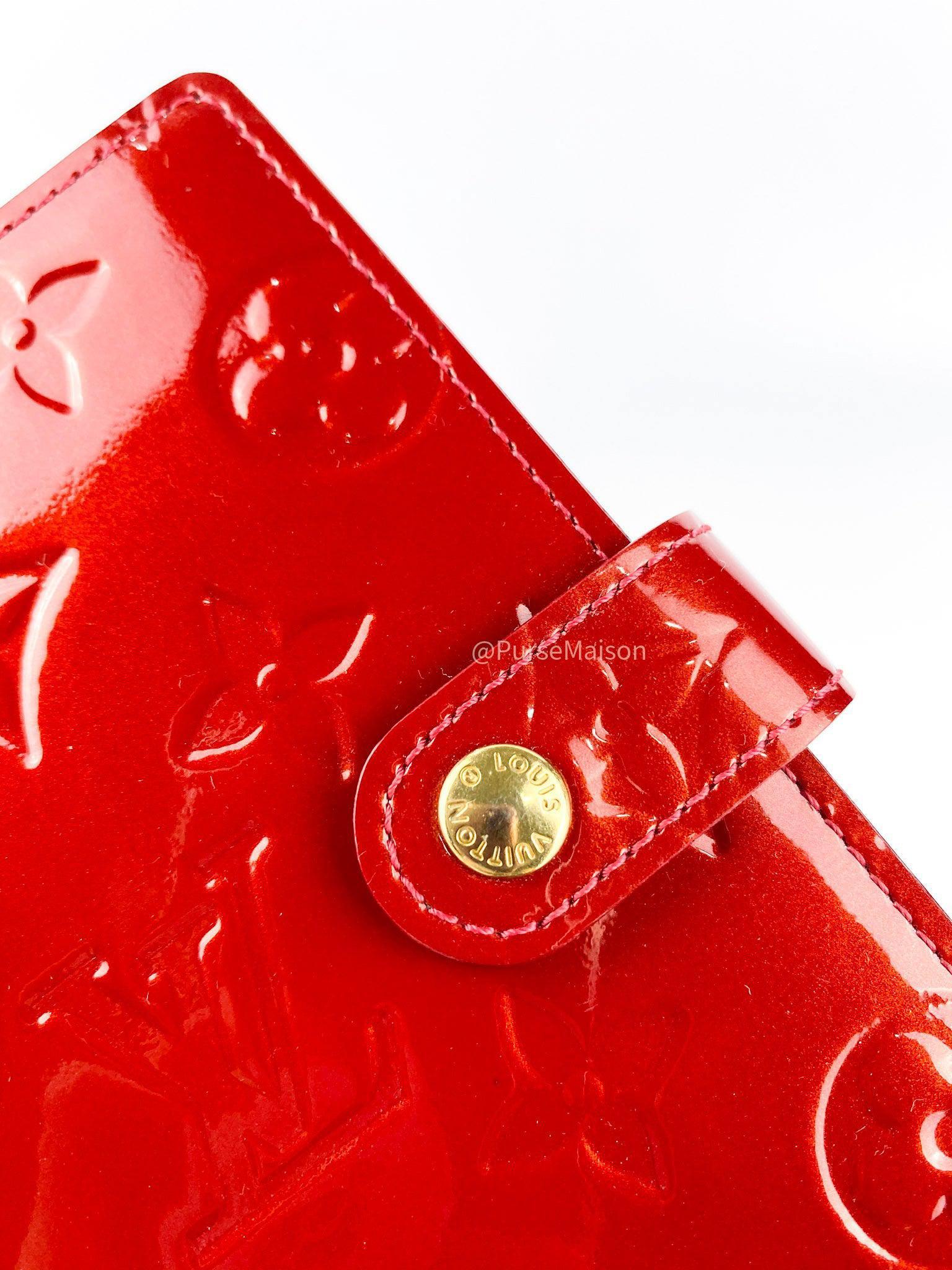 Louis Vuitton Pomme D' Amour Agenda PM Red Patent Leather