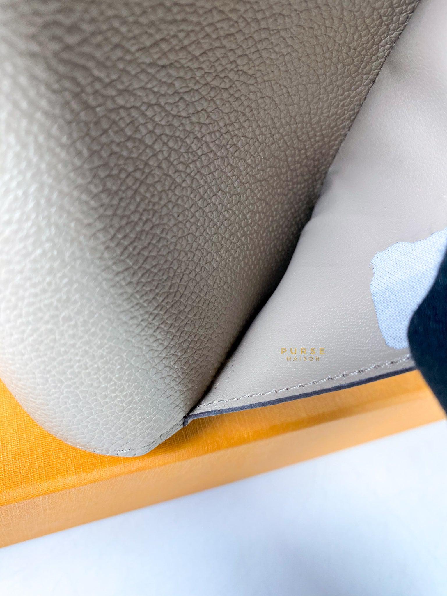 Louis Vuitton Sarah Wallet in Turtledove Monogram Empreinte Canvas (microchip)