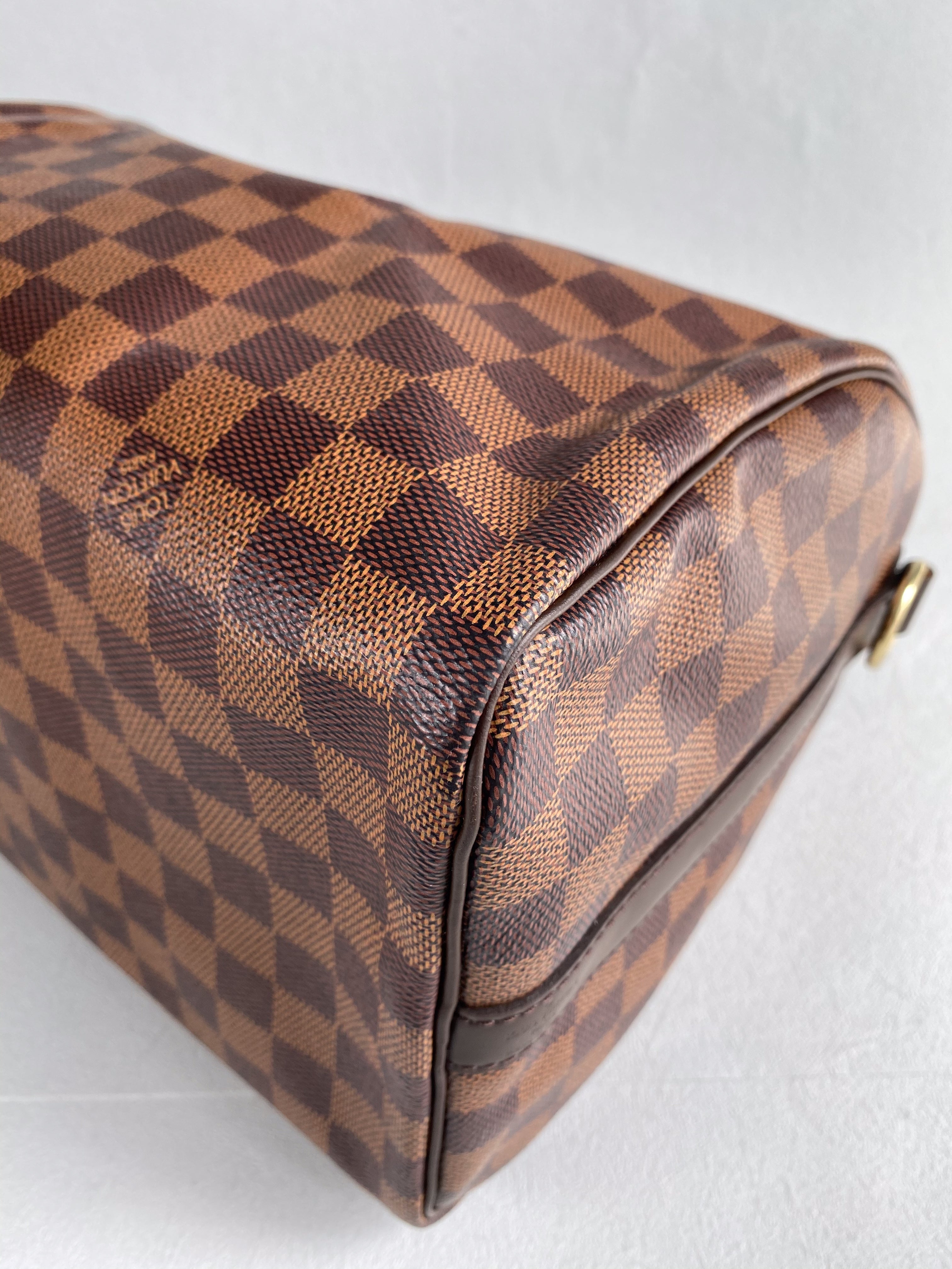 Louis Vuitton Speedy 30 Bandouliere Damier Ebene Canvas (Date Code: AA0280) | Purse Maison Luxury Bags Shop