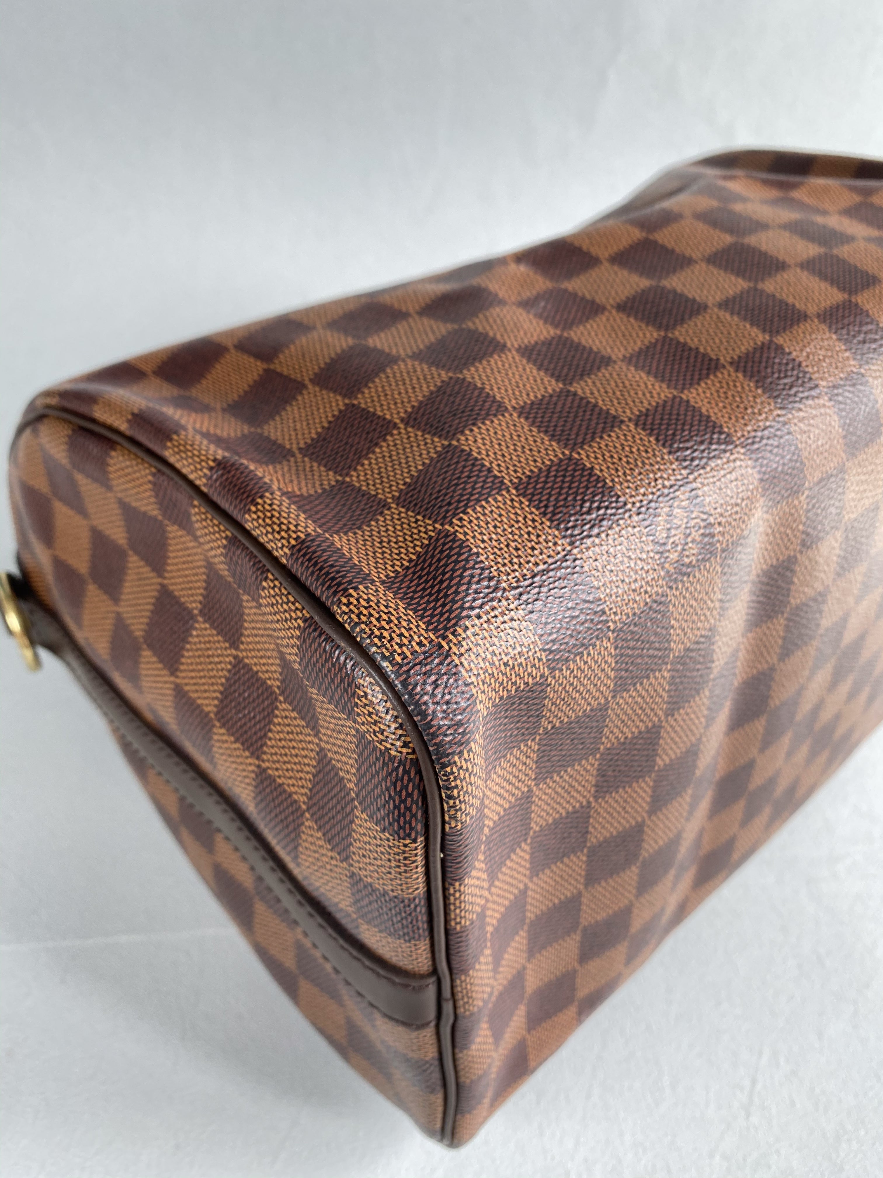Louis Vuitton Speedy 30 Bandouliere Damier Ebene Canvas (Date Code: AA0280) | Purse Maison Luxury Bags Shop