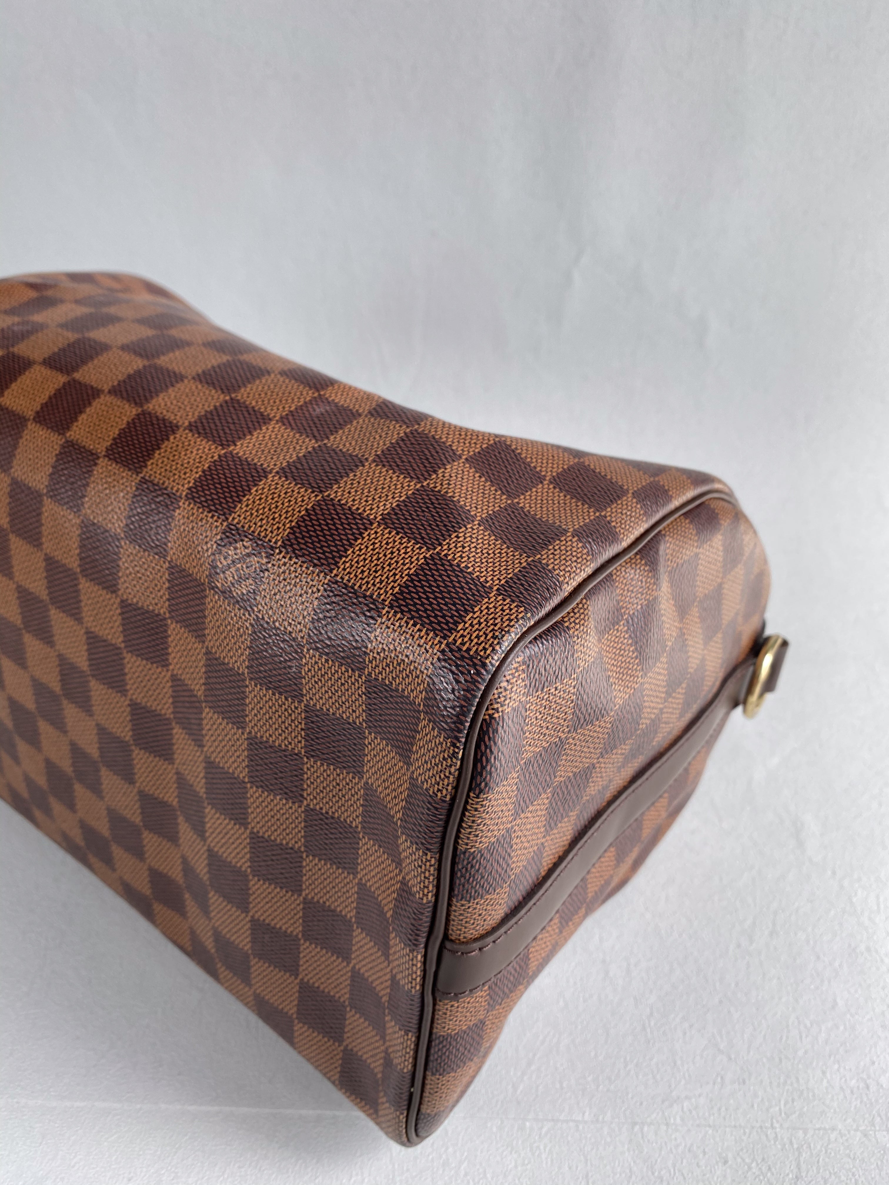 Louis Vuitton Speedy 30 Bandouliere Damier Ebene Canvas (Date Code: AA0280) | Purse Maison Luxury Bags Shop