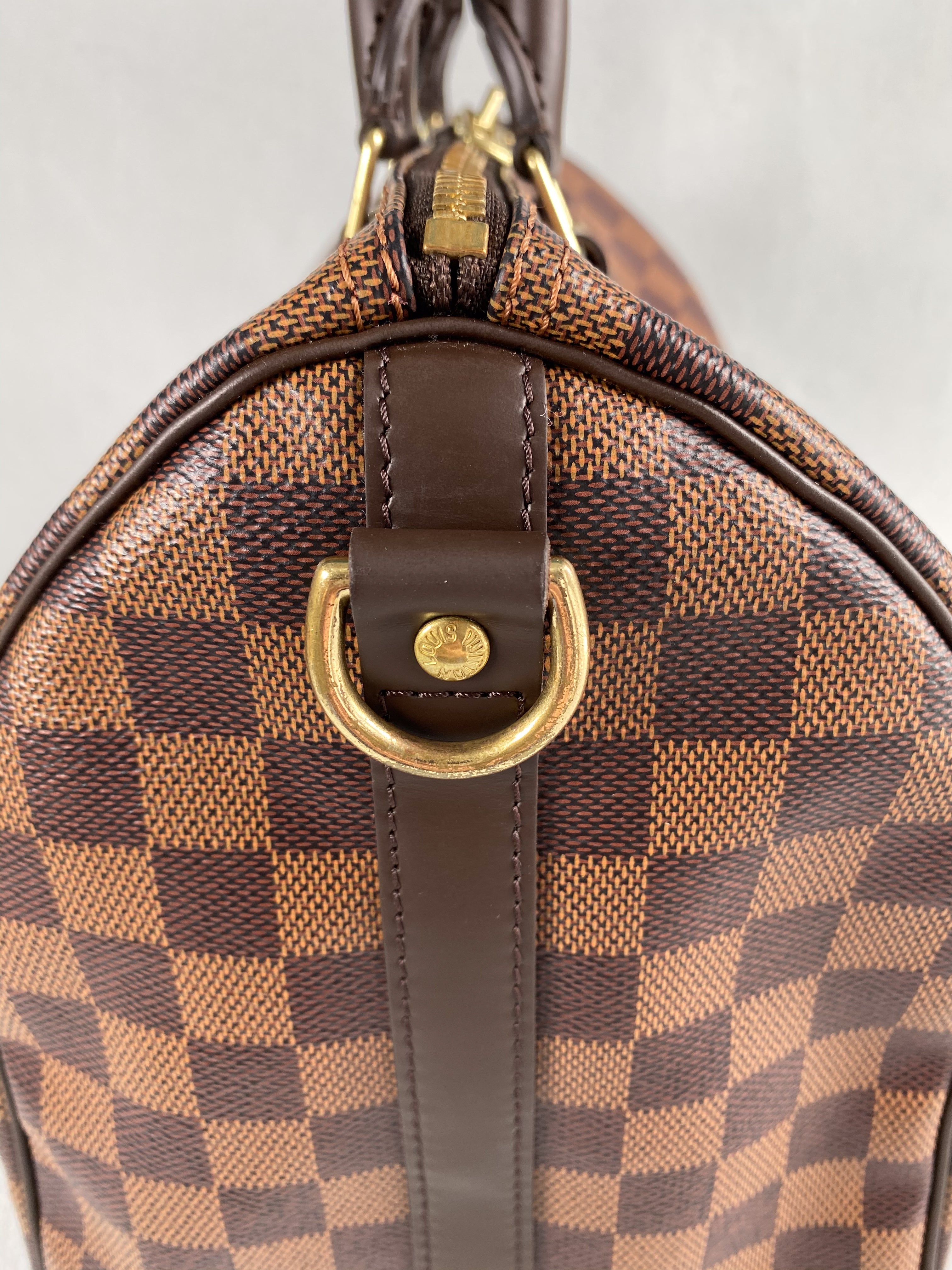 Louis Vuitton Speedy 30 Bandouliere Damier Ebene Canvas (Date Code: AA0280) | Purse Maison Luxury Bags Shop