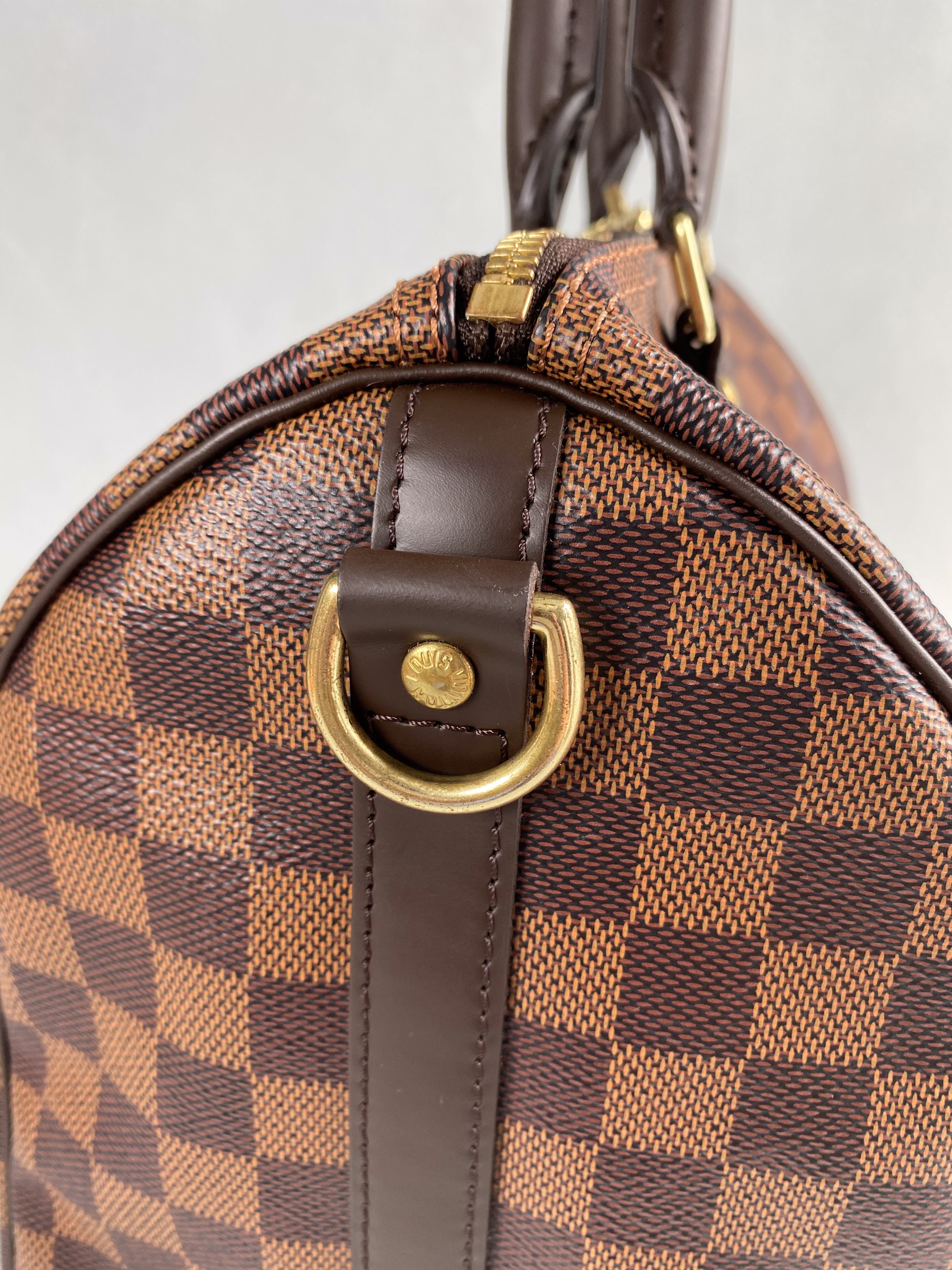 Louis Vuitton Speedy 30 Bandouliere Damier Ebene Canvas (Date Code: AA0280) | Purse Maison Luxury Bags Shop