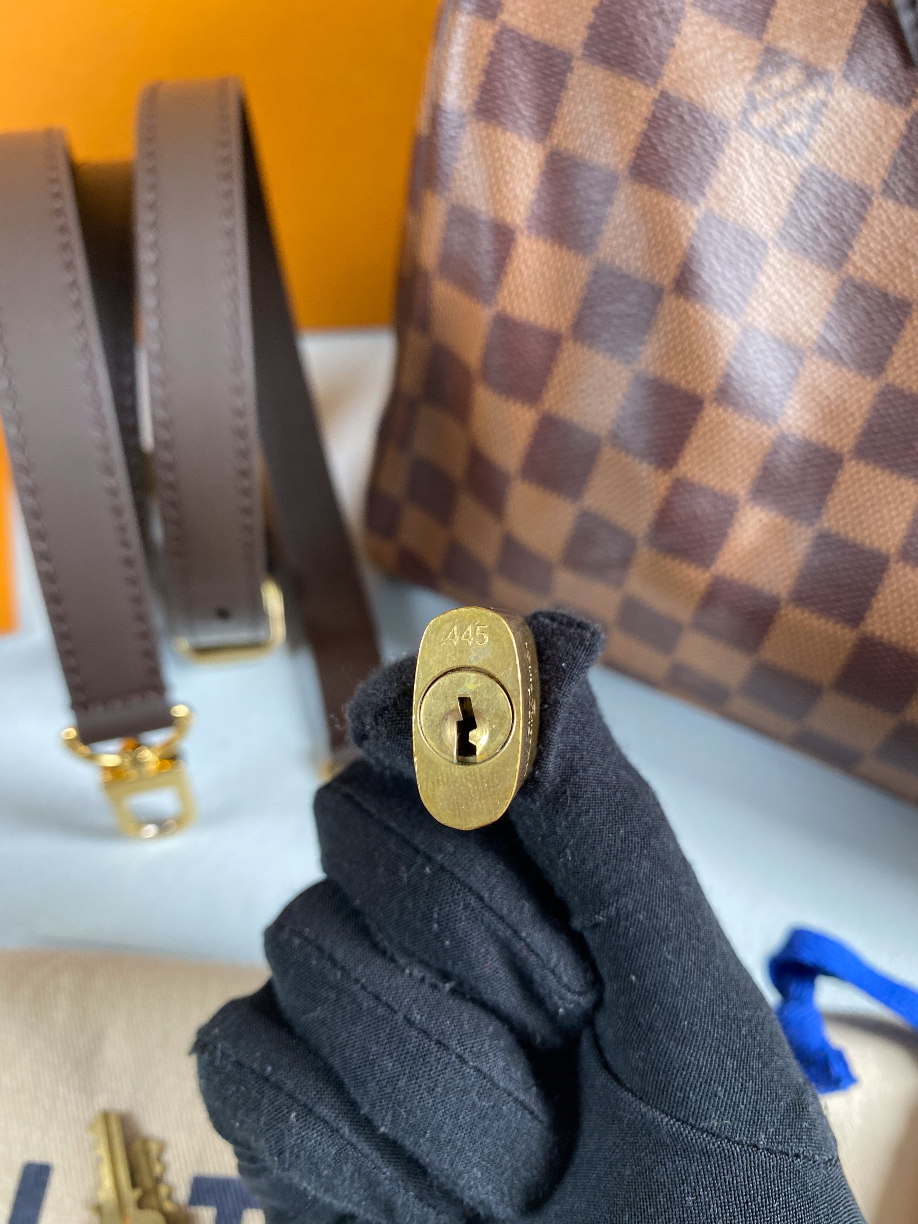Louis Vuitton Speedy 30 Bandouliere Damier Ebene Canvas (Date Code: AA0280) | Purse Maison Luxury Bags Shop