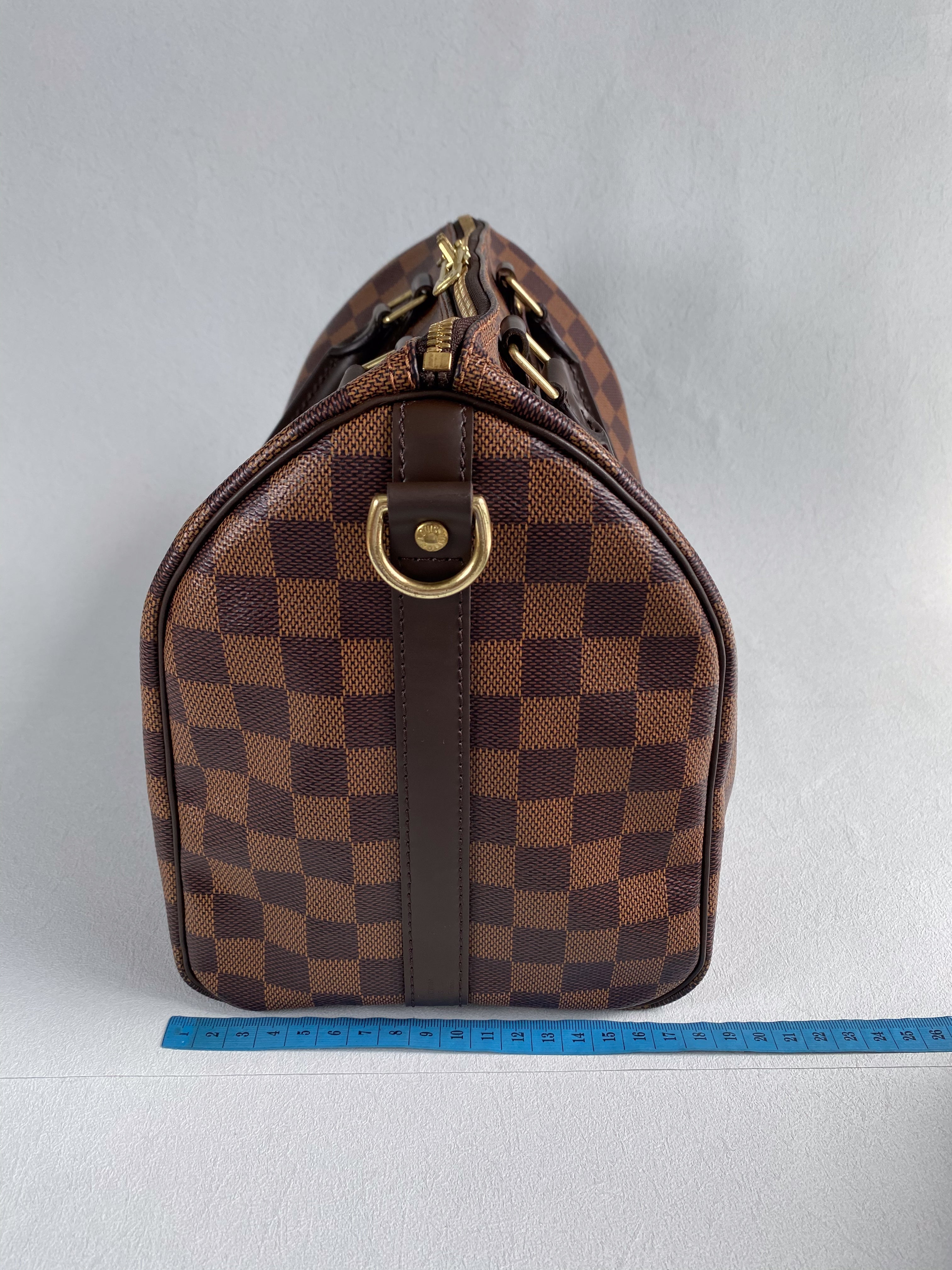 Louis Vuitton Speedy 30 Bandouliere Damier Ebene Canvas (Date Code: AA0280) | Purse Maison Luxury Bags Shop