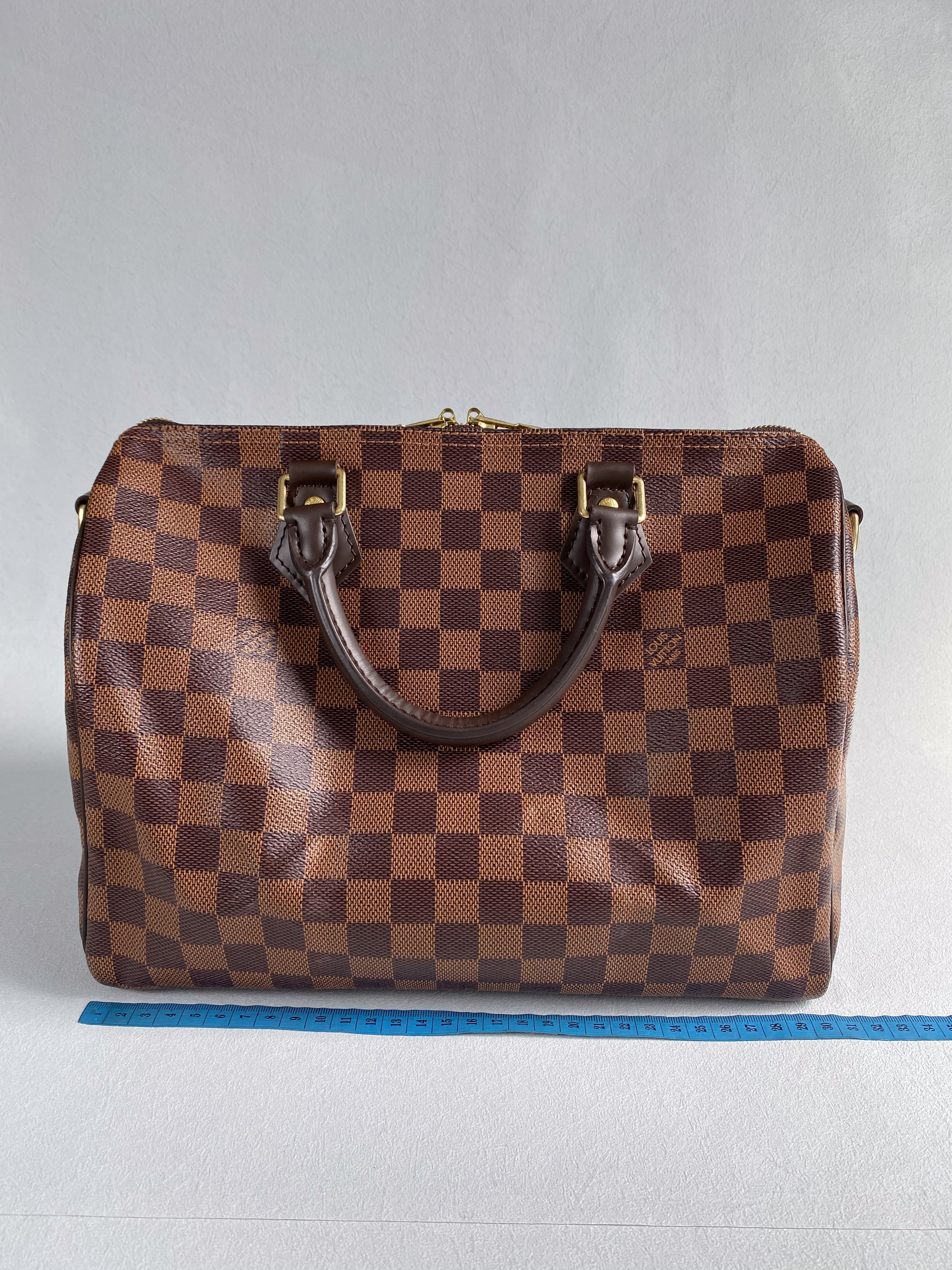 Louis Vuitton Speedy 30 Bandouliere Damier Ebene Canvas (Date Code: AA0280) | Purse Maison Luxury Bags Shop