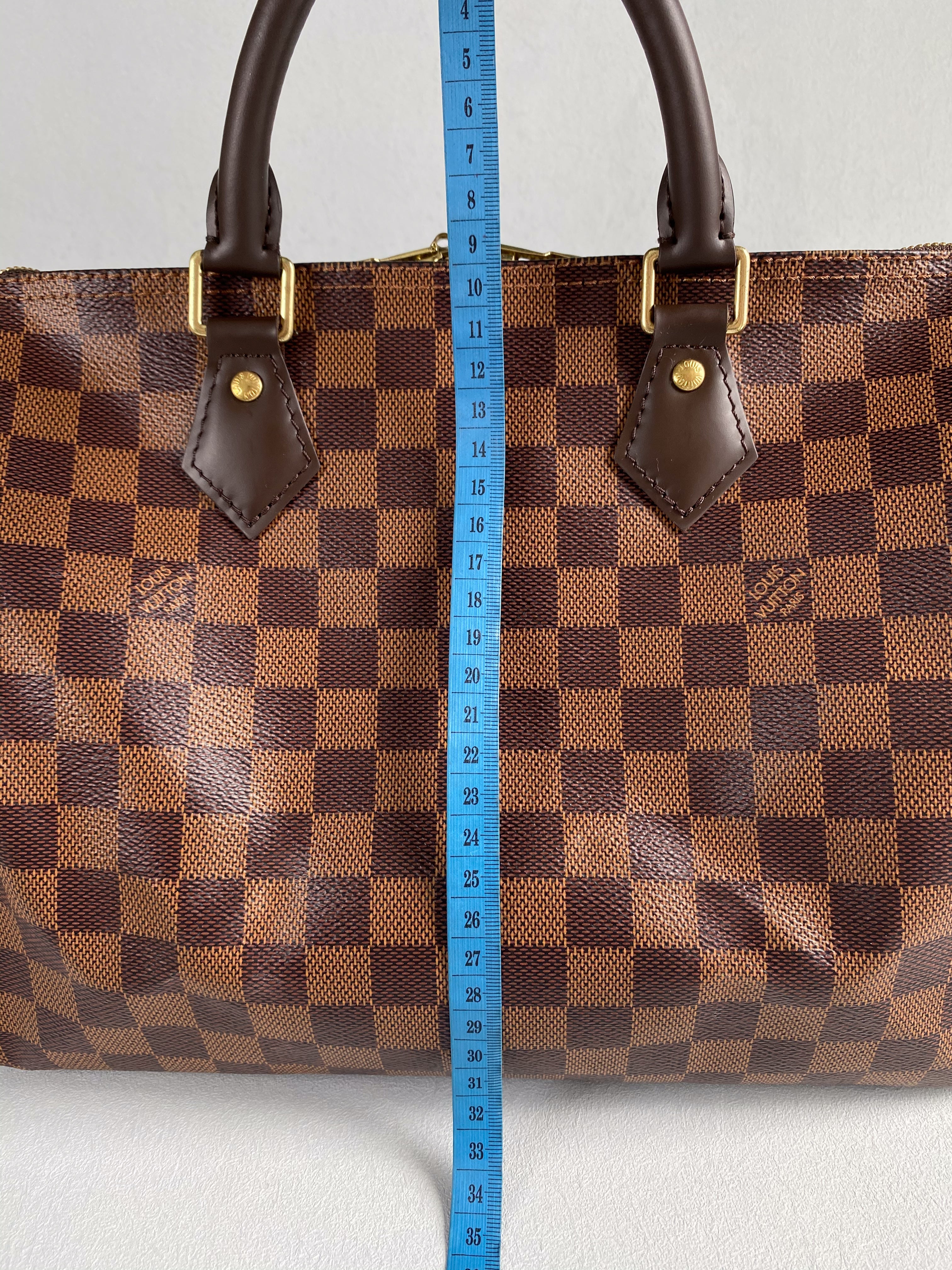Louis Vuitton Speedy 30 Bandouliere Damier Ebene Canvas (Date Code: AA0280) | Purse Maison Luxury Bags Shop