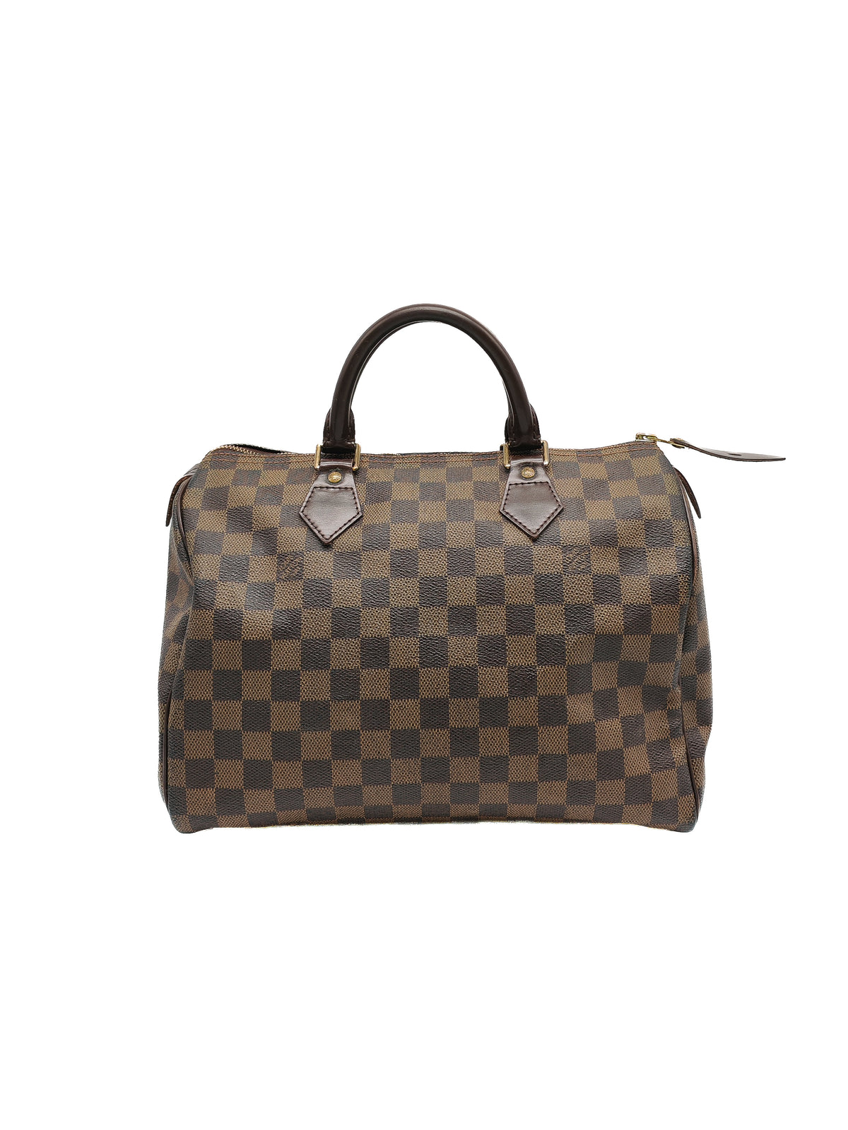 Louis Vuitton Speedy 30 in Damier Ebene Canvas and Gold Hardware (Datecode: SP1087) | Purse Maison Luxury Bags Shop