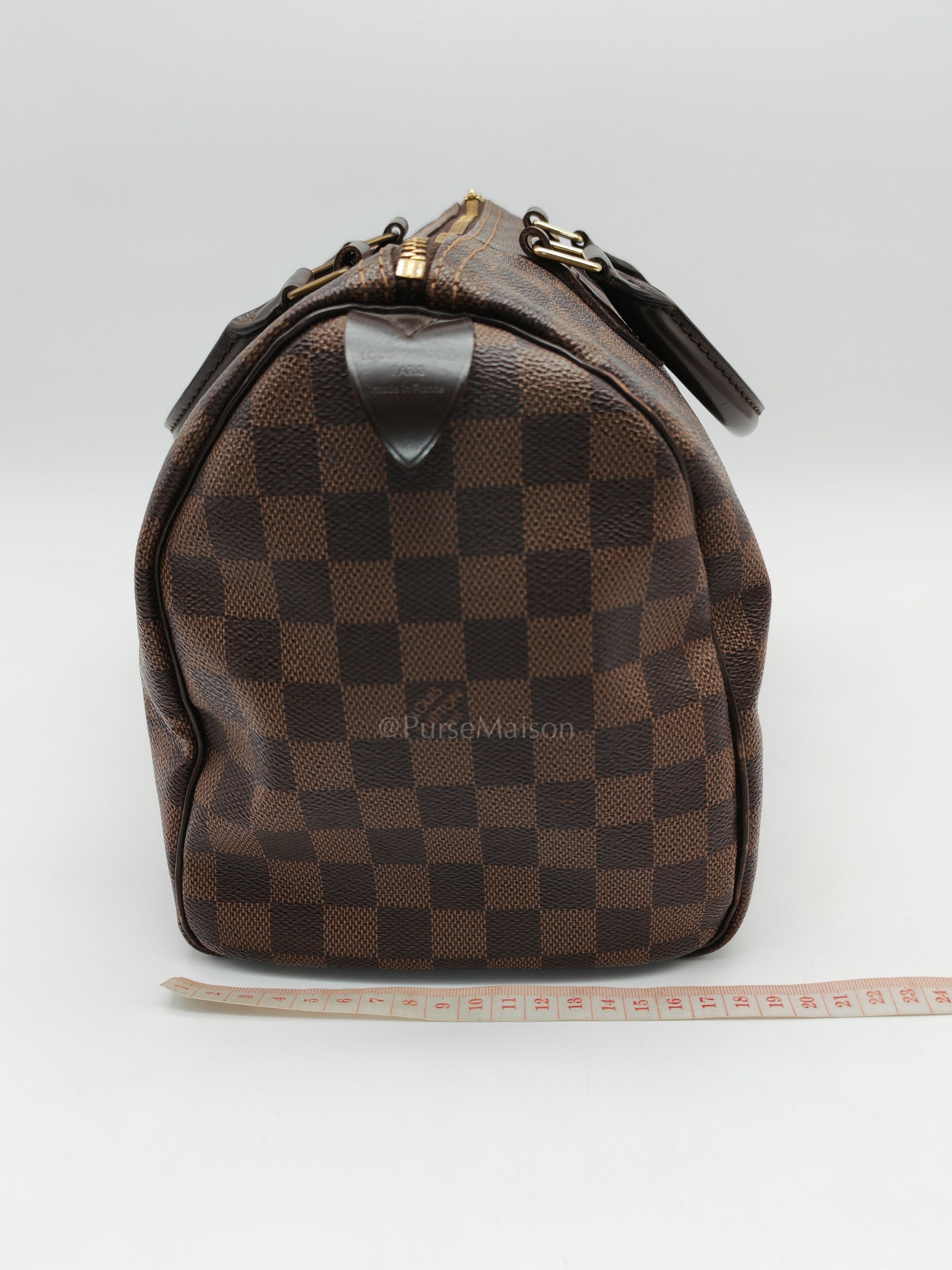 Louis Vuitton Speedy 30 in Damier Ebene Canvas (Date Code: DU0131) | Purse Maison Luxury Bags Shop