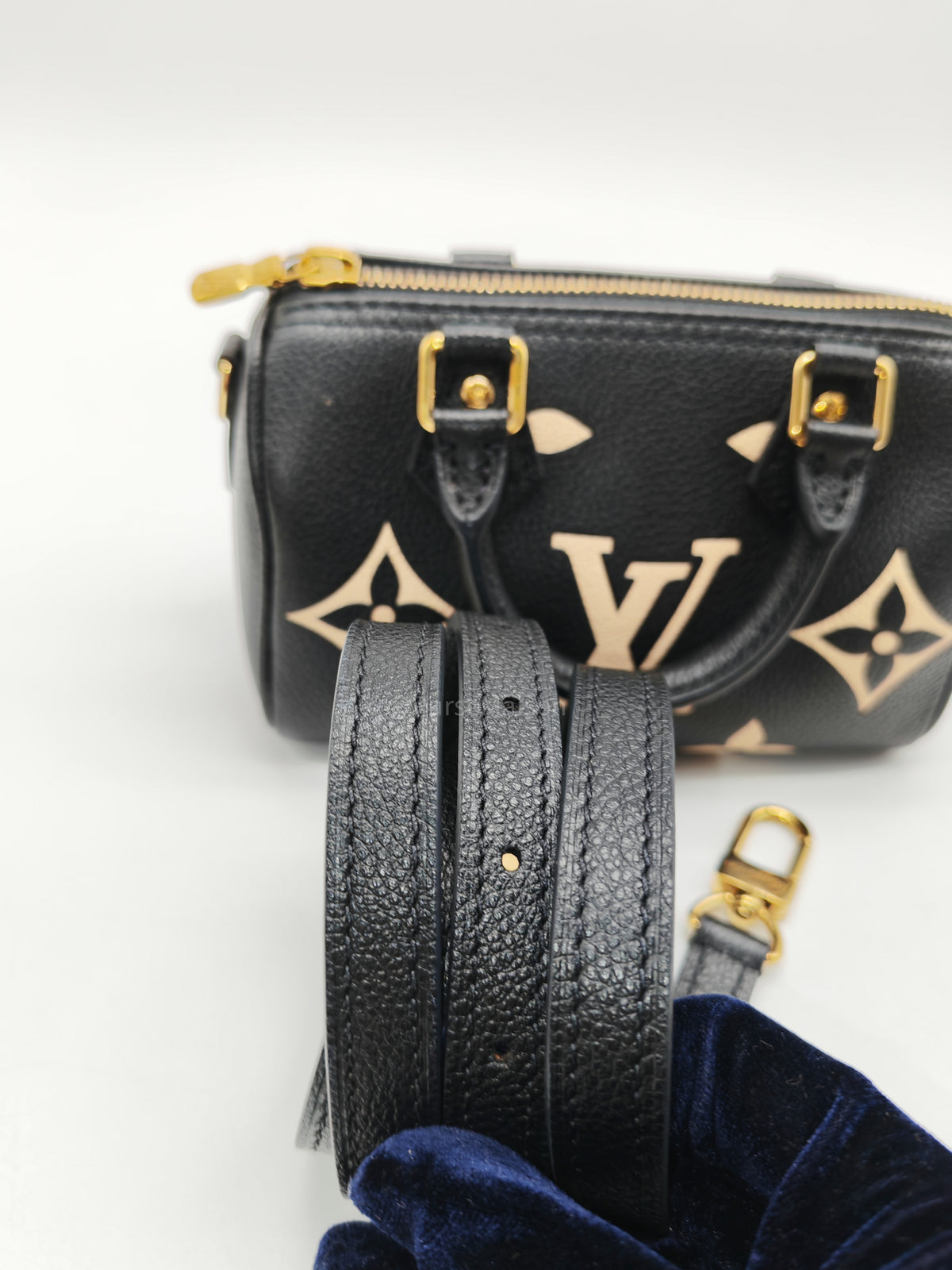 Louis Vuitton Speedy Nano in Bicolor Monogram Empriente Leather (Microchip) | Purse Maison Luxury Bags Shop
