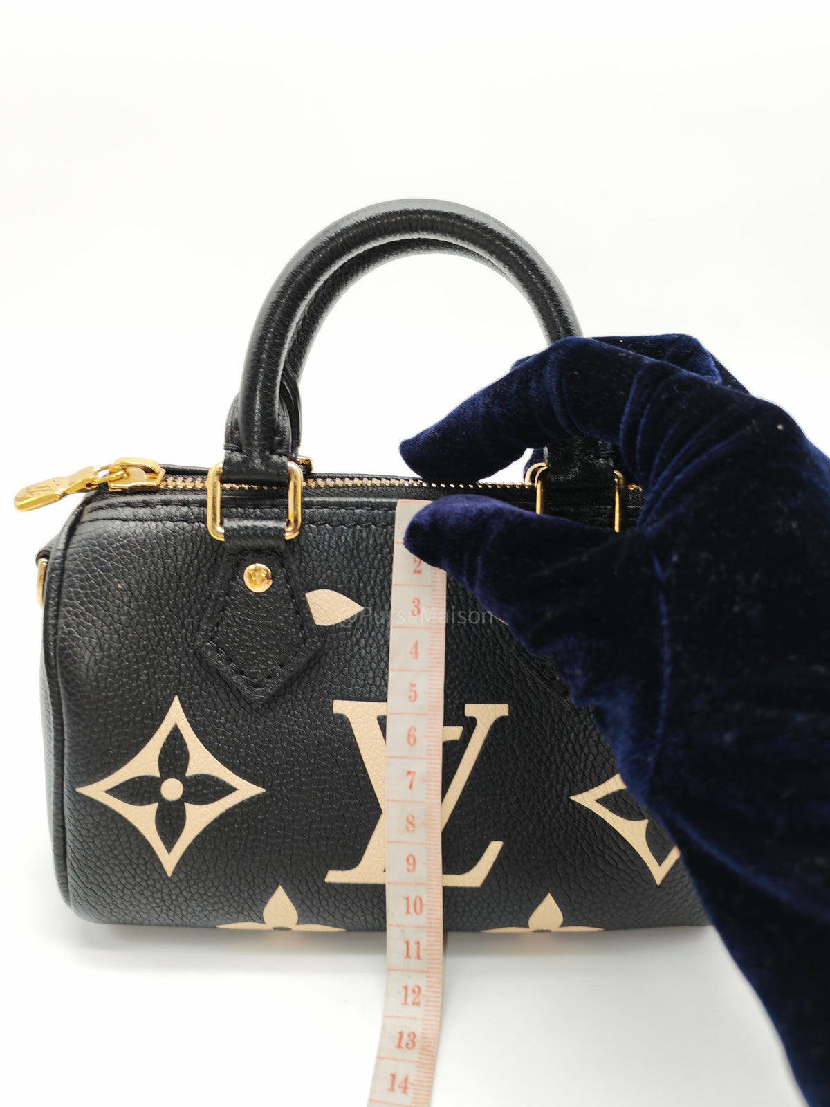 Louis Vuitton Speedy Nano in Bicolor Monogram Empriente Leather (Microchip) | Purse Maison Luxury Bags Shop