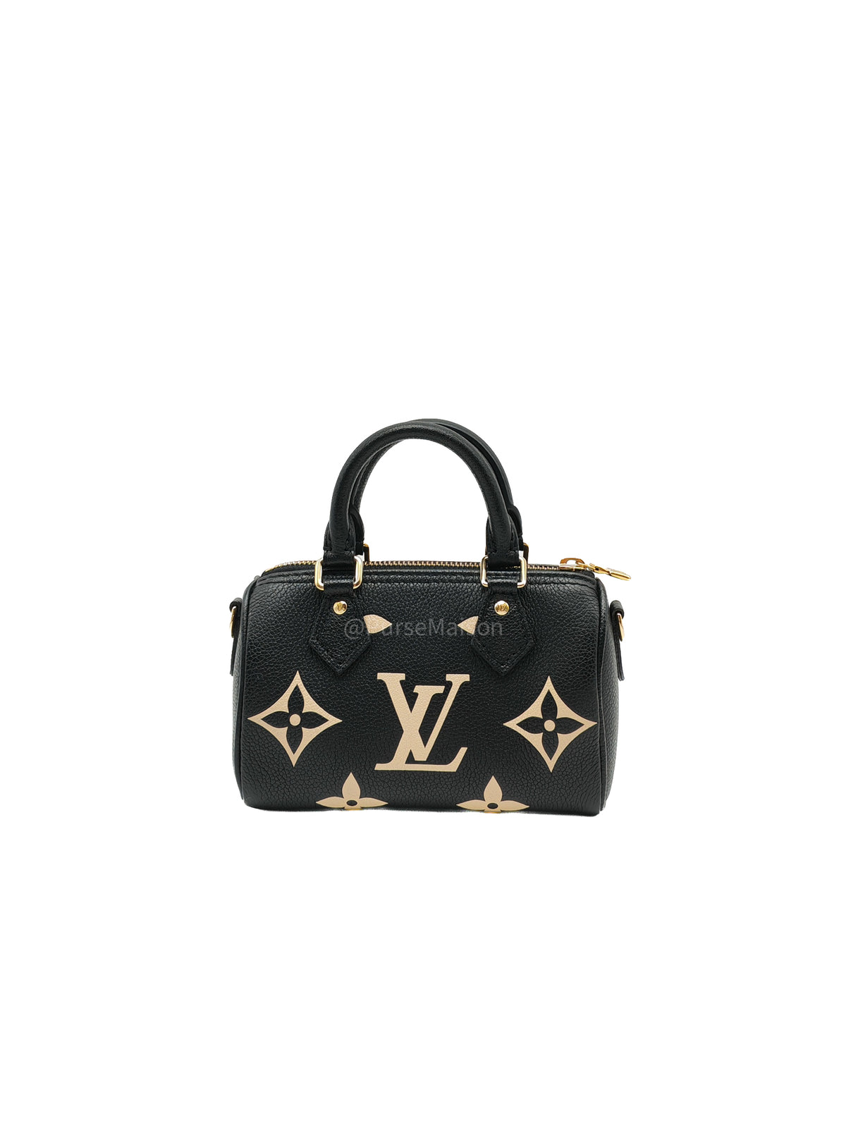 Louis Vuitton Speedy Nano in Bicolor Monogram Empriente Leather (Microchip) | Purse Maison Luxury Bags Shop