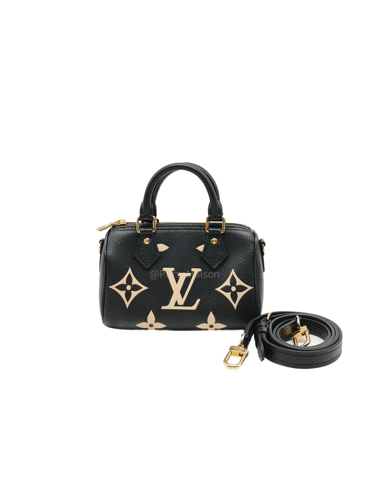 Louis Vuitton Speedy Nano in Bicolor Monogram Empriente Leather (Microchip) | Purse Maison Luxury Bags Shop