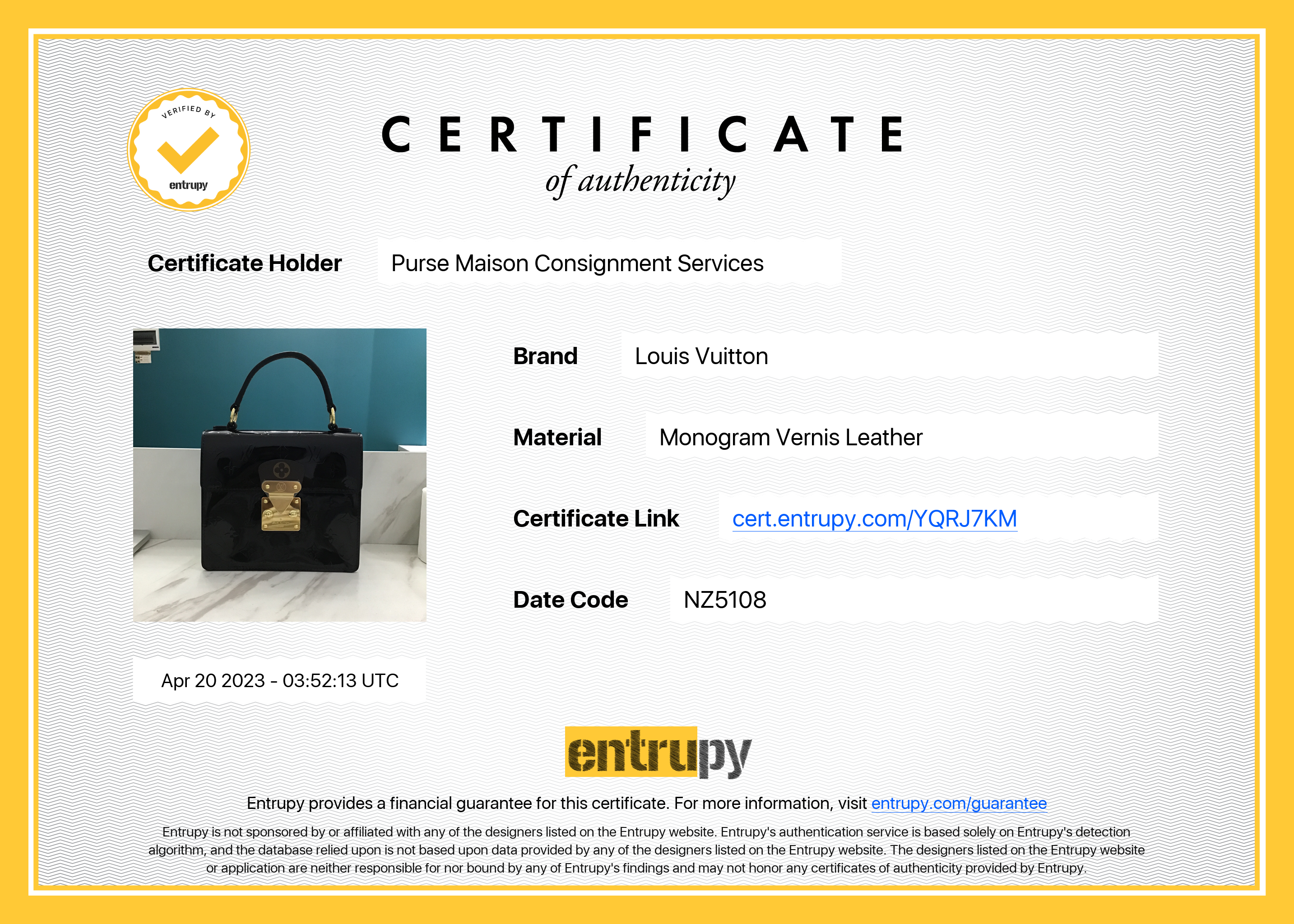 Louis Vuitton Spring Street NM Handbag Monogram Vernis With Monogram Canvas and Epi Leather (NZ5108)