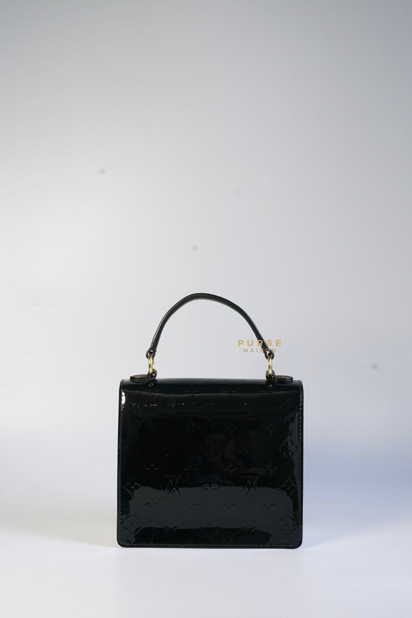 Louis Vuitton Spring Street NM Handbag Monogram Vernis With Monogram Canvas and Epi Leather (NZ5108)