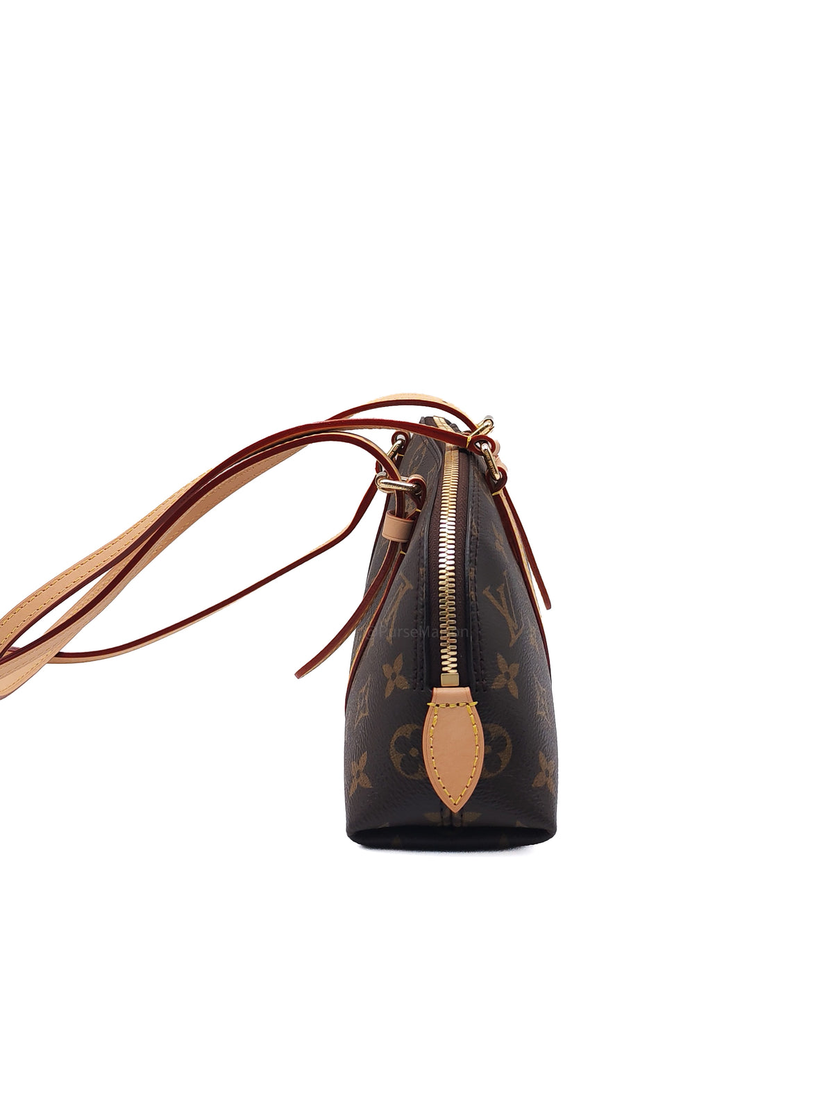 Louis Vuitton Squire East West Handbag in Monogram Canvas and Gold Hardware Microchip | Purse Maison Luxury Bags Shop