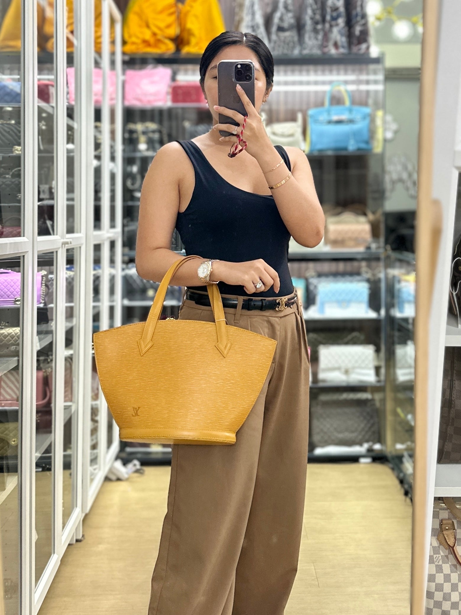 Louis Vuitton St. Jacques PM Yellow Epi Leather (Date Code: VI0984) | Purse Maison Luxury Bags Shop