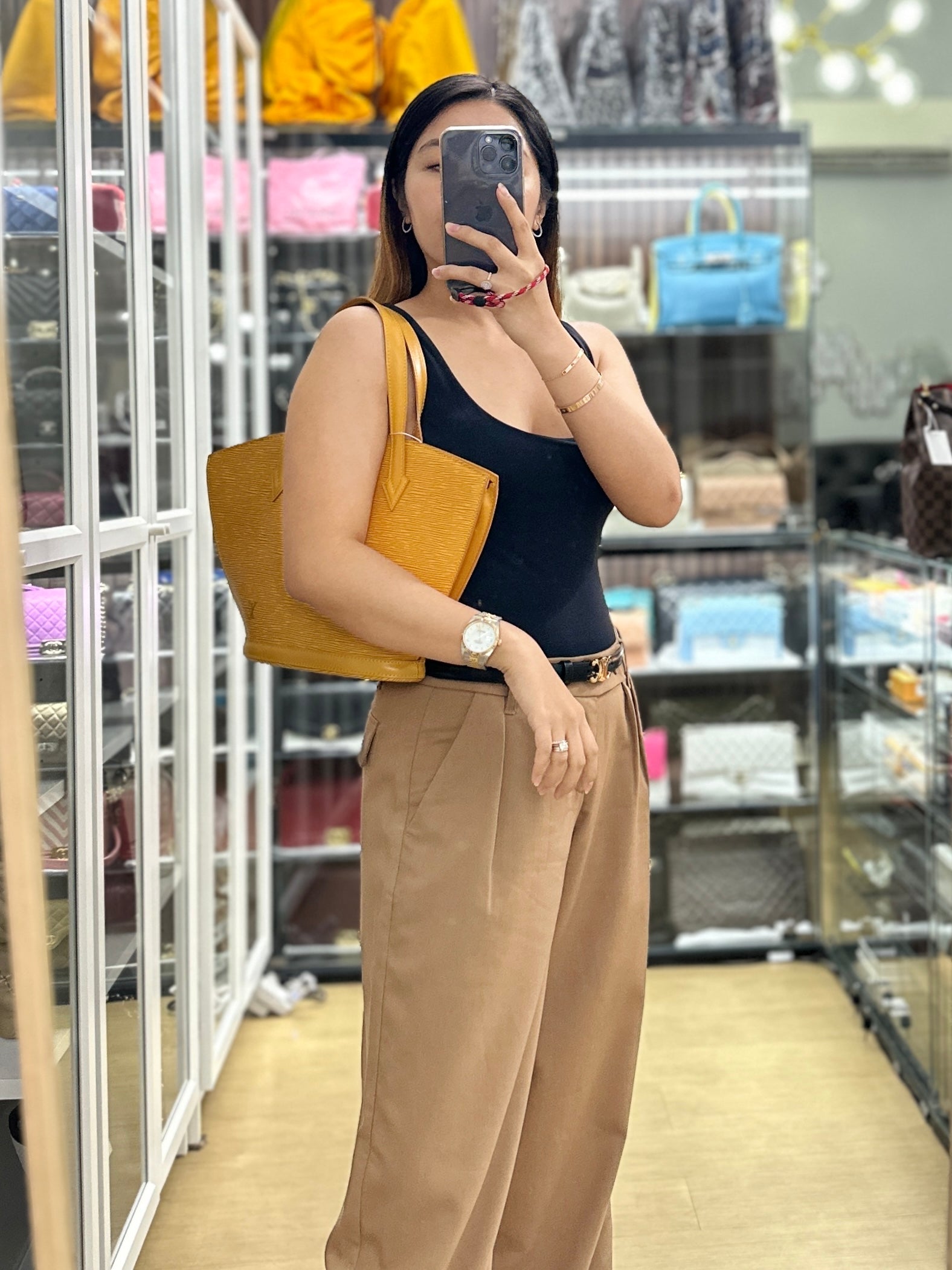 Louis Vuitton St. Jacques PM Yellow Epi Leather (Date Code: VI0984) | Purse Maison Luxury Bags Shop
