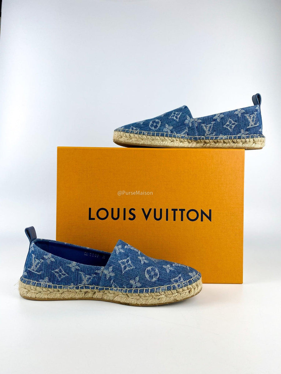 Espadrilles Louis Vuitton Bleu taille 36 EU en Denim - 34905566
