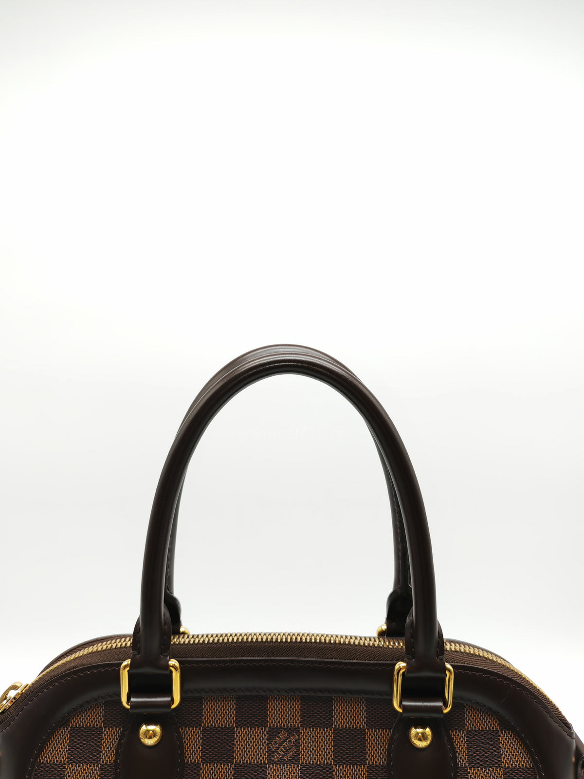 Louis Vuitton Trevi PM in Damier Ebene Canvas and Gold Hardware (Datecode: FL1080) | Purse Maison Luxury Bags Shop
