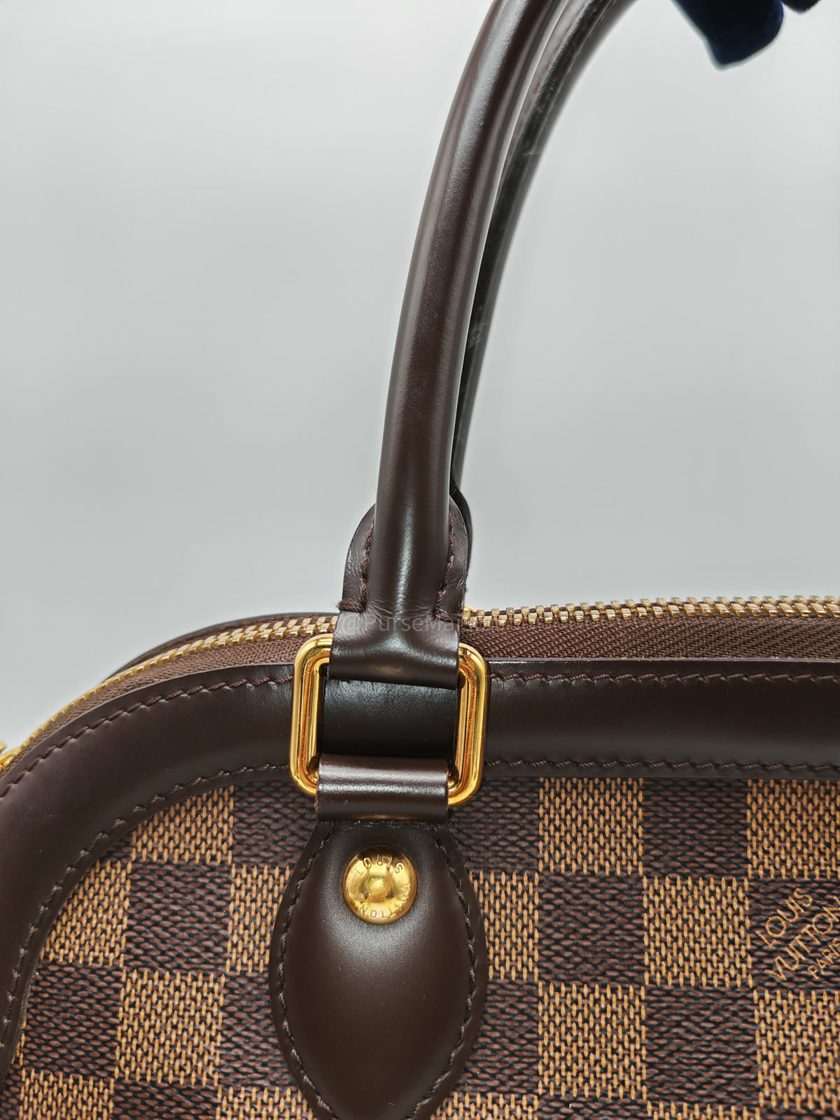 Louis Vuitton Trevi PM in Damier Ebene Canvas and Gold Hardware (Datecode: FL1080) | Purse Maison Luxury Bags Shop
