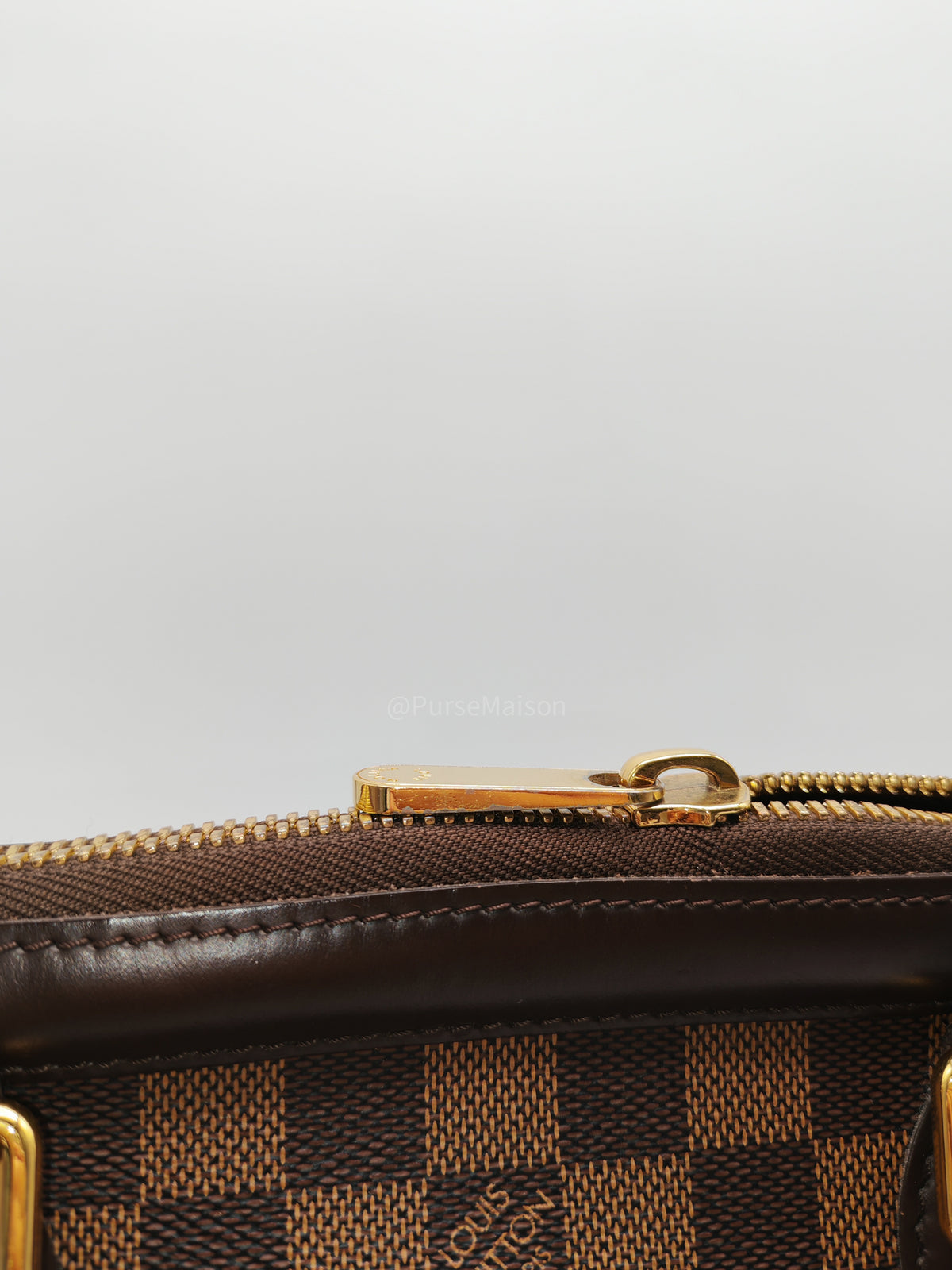 Louis Vuitton Trevi PM in Damier Ebene Canvas and Gold Hardware (Datecode: FL1080) | Purse Maison Luxury Bags Shop